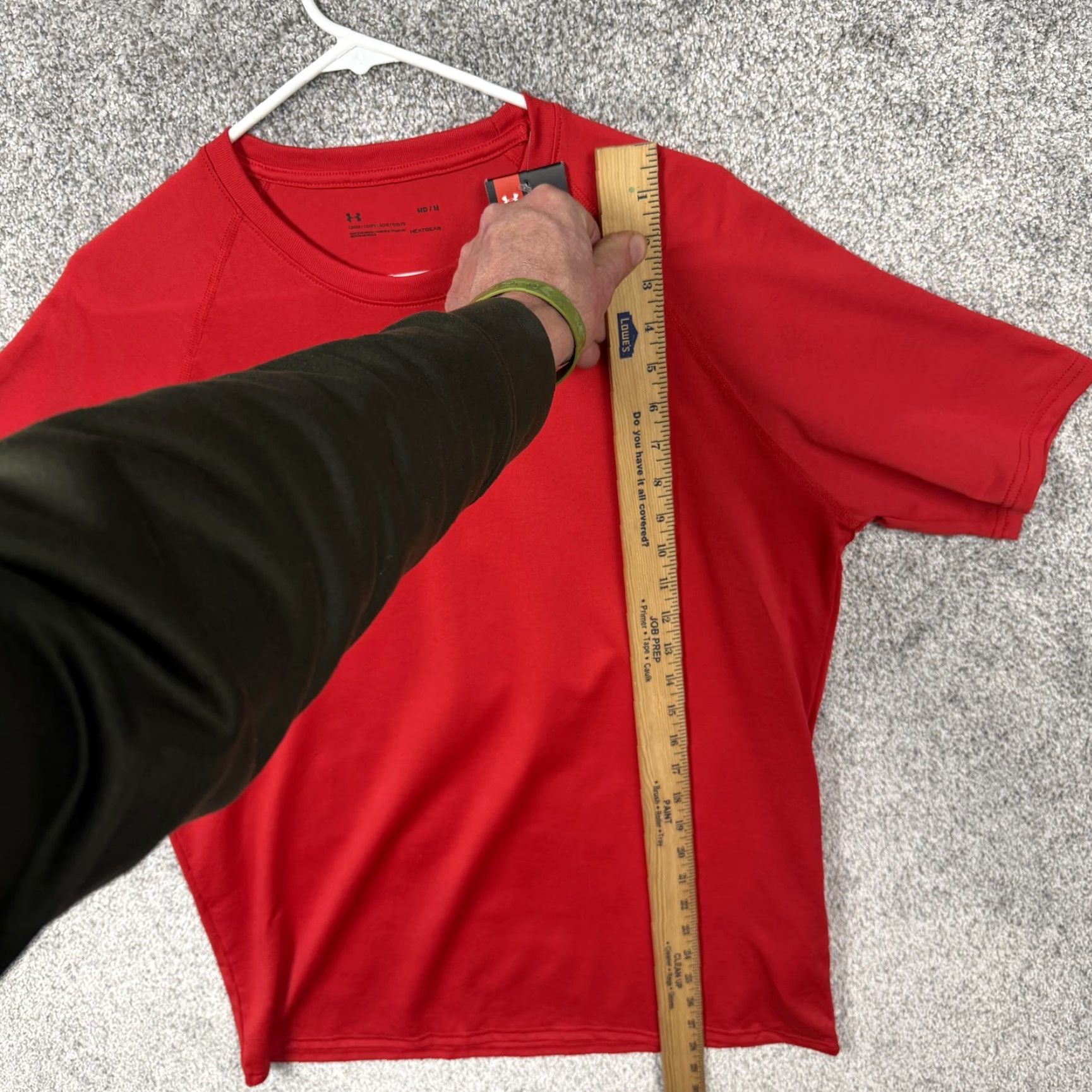 Under Armour Under Armour Shirt Mens M Red HeatGear Running Gym Performance Quick Dry Loose Jersey 100% Polyester Solid Logo Crew Neck Short Sleeve 1268471 Size US M / EU 48-50 / 2 - 5 Thumbnail