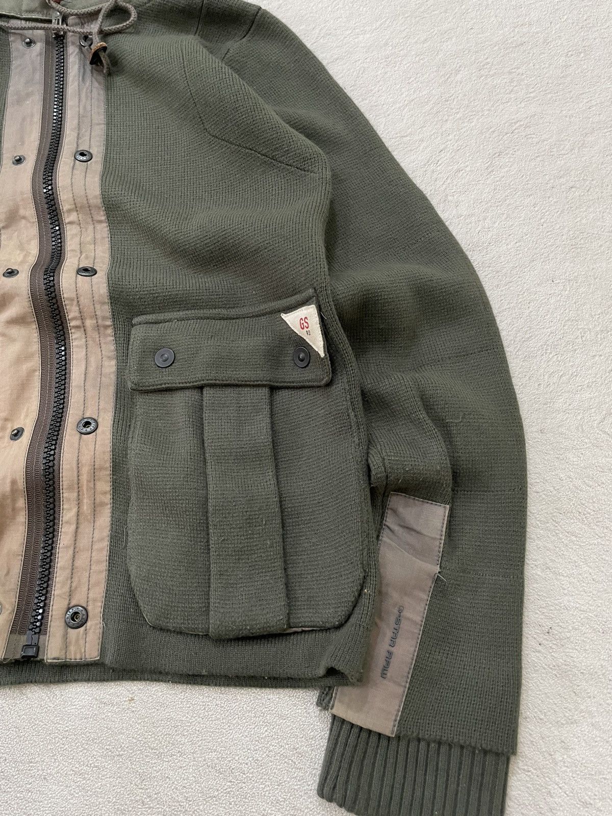 Japanese Brand G-Star Raw R3301 Technical Knit Hooded Jacket Olive Utility Size US M / EU 48-50 / 2 - 3 Thumbnail