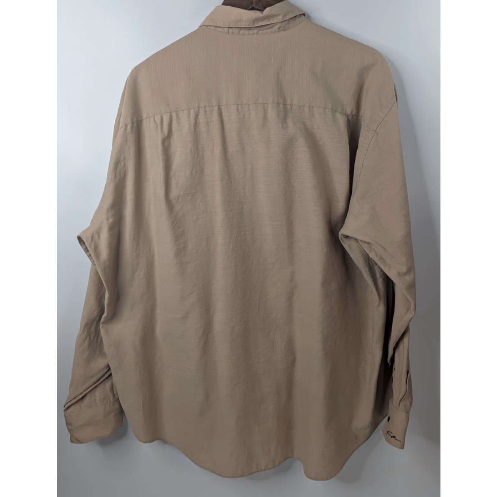 Fubu Fubu Shirt Men's XL Beige Button Up Long Sleeve Streetwear Y2K 90s Hip Hop Casual Size US XL / EU 56 / 4 - 4 Thumbnail