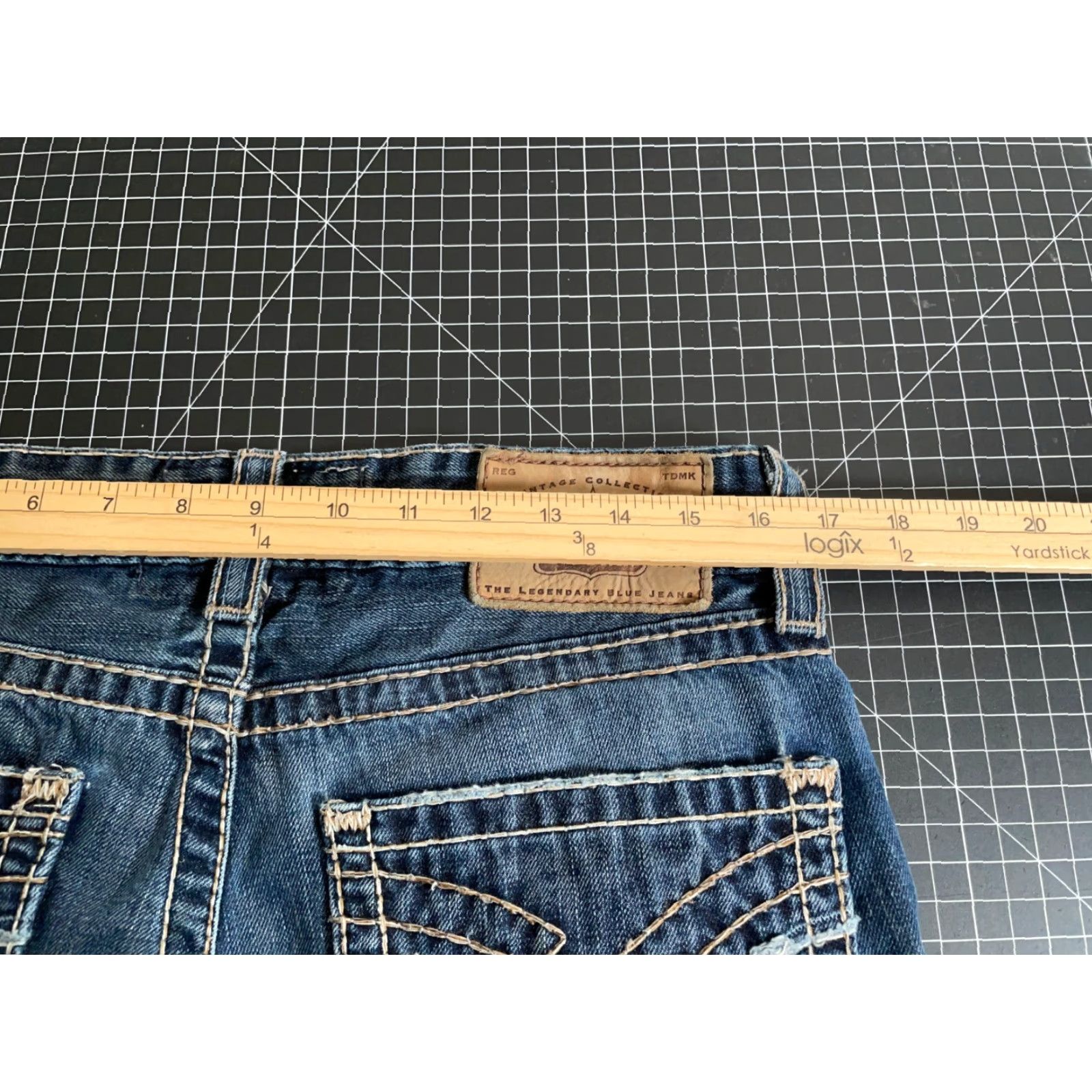 Denime VINTAGE Big Star Union Straight Leg Jeans Men's 32L Blue Denim 5-Pocket Zip Fly Size US 32 / EU 48 - 5 Thumbnail