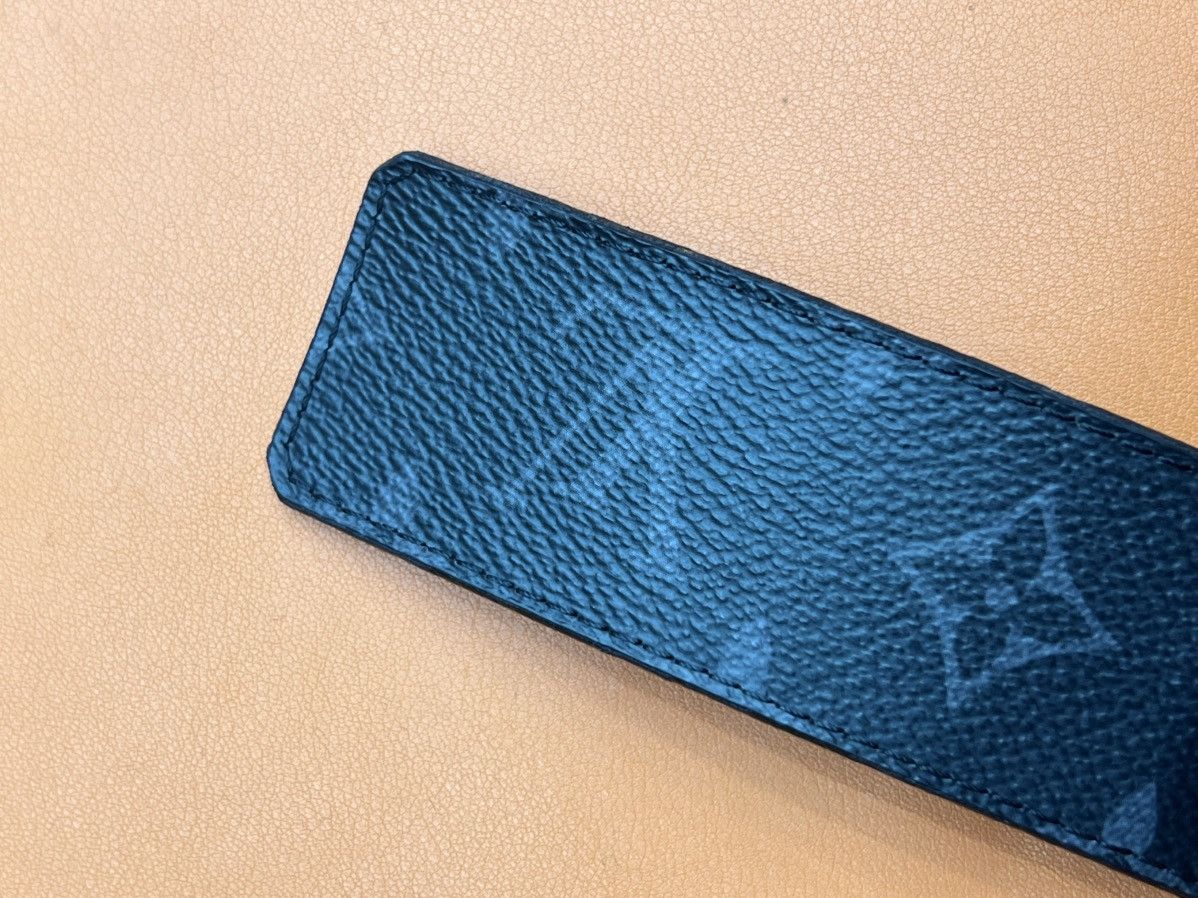 Louis Vuitton Louis Vuitton belt silver/black buckle belt Size 44 - 11 Thumbnail