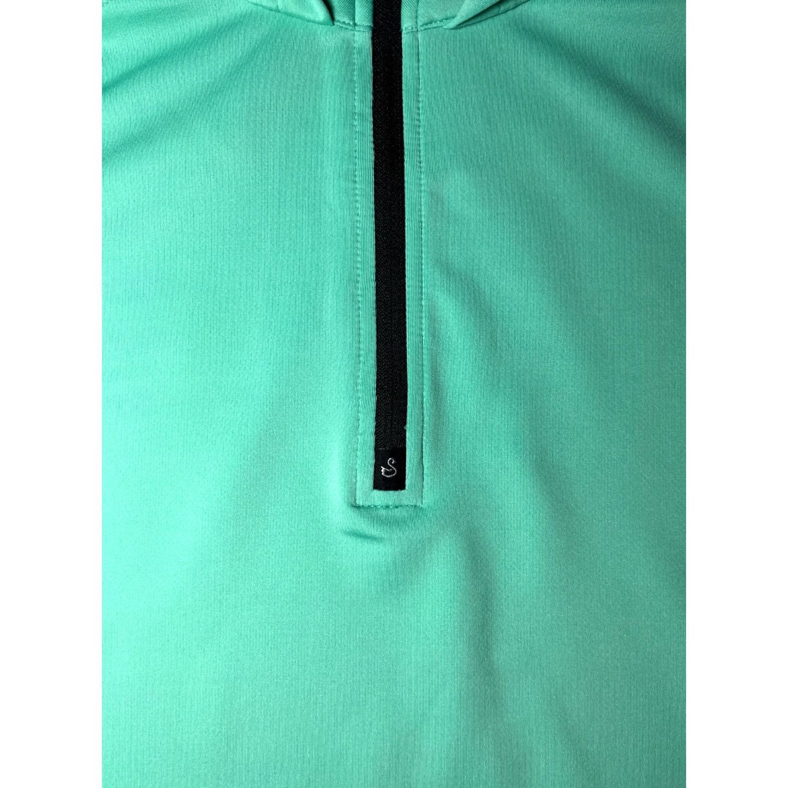 Vintage Swannies Men’s Vandyke Golf Hoodie Shirt M Green 1/4 Zip Hooded Lightweight Stretch Pullover Sports City Mens Size US M / EU 48-50 / 2 - 6 Thumbnail