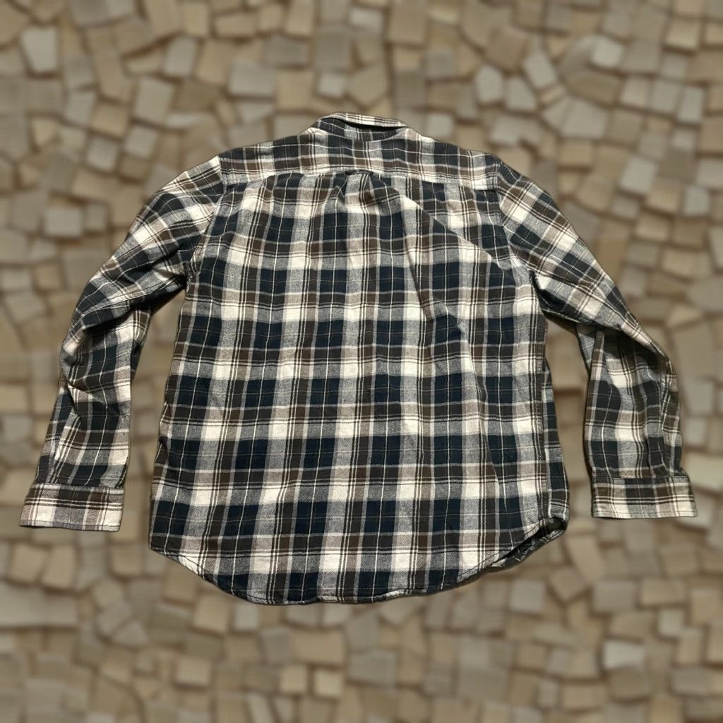 Eddie Bauer Eddie Bauer Shirt, Men’s Size Large, Plaid, Button-Down, Long Sleeve, Casual, Color Brown, Black White, Button Up, Fall Spring Summer, Regular, Mens Size US L / EU 52-54 / 3 - 1 Thumbnail