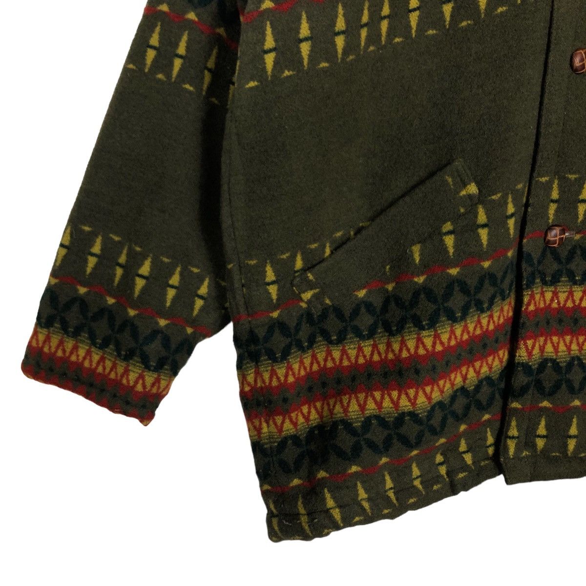 Japanese Brand 🔥90’s Vintage Wool Jacket Navajo Aztec Design Horse Power Size US L / EU 52-54 / 3 - 4 Thumbnail