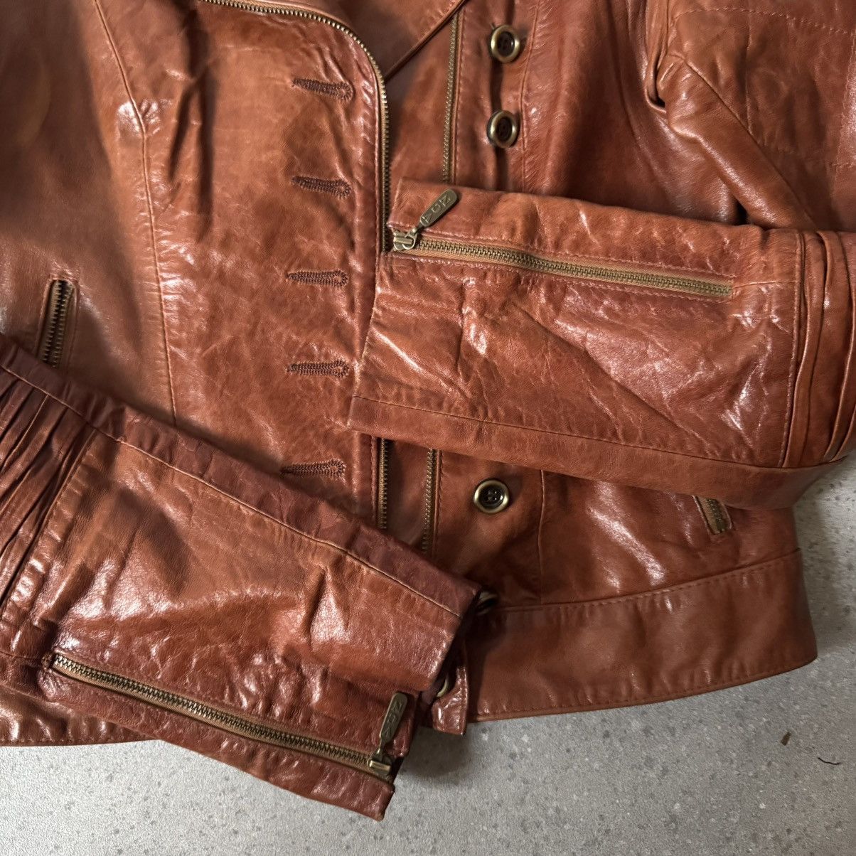 Hysteric Glamour Amazing Vintage Zip Details Leather Jacket Size M / US 6-8 / IT 42-44 - 8 Thumbnail