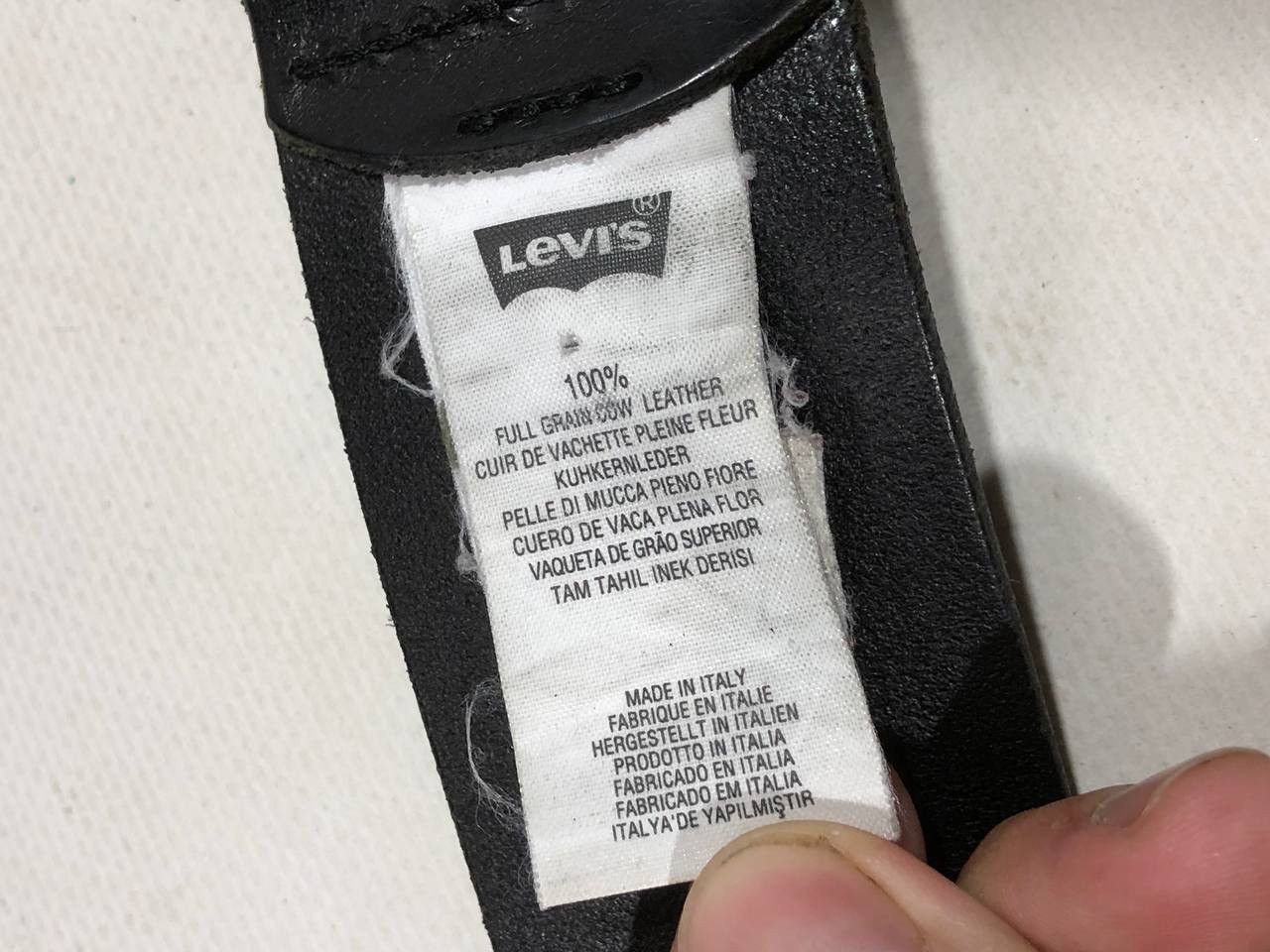 Levi's Levi’s Big Logo Leather Belt Size ONE SIZE - 5 Thumbnail