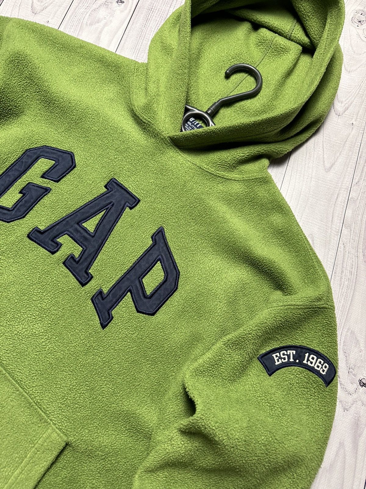 Gap × Vintage Vintage Gap fleece green hoodie size S big logo Size US S / EU 44-46 / 1 - 4 Thumbnail