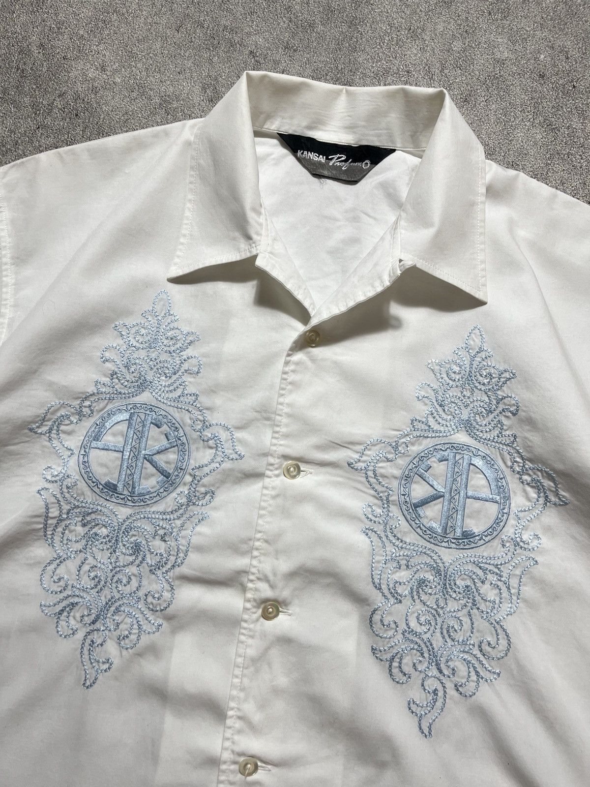 Kansai Yamamoto Vintage Kansai Profumo Short Sleeve Button Shirt Size US M / EU 48-50 / 2 - 5 Thumbnail