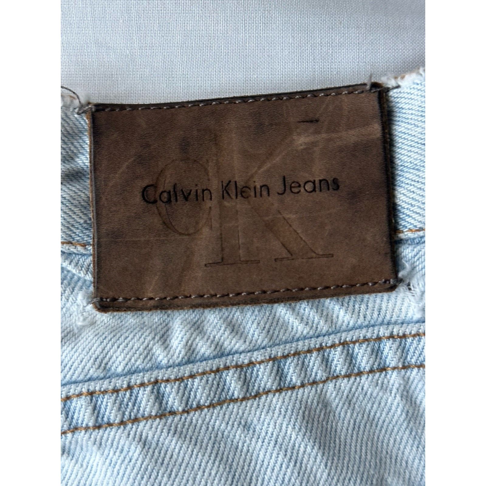 Calvin Klein Calvin Klein Jeans W 8 Blue Denim Distressed Straight Leg Size 30" / US 8 / IT 44 - 7 Thumbnail