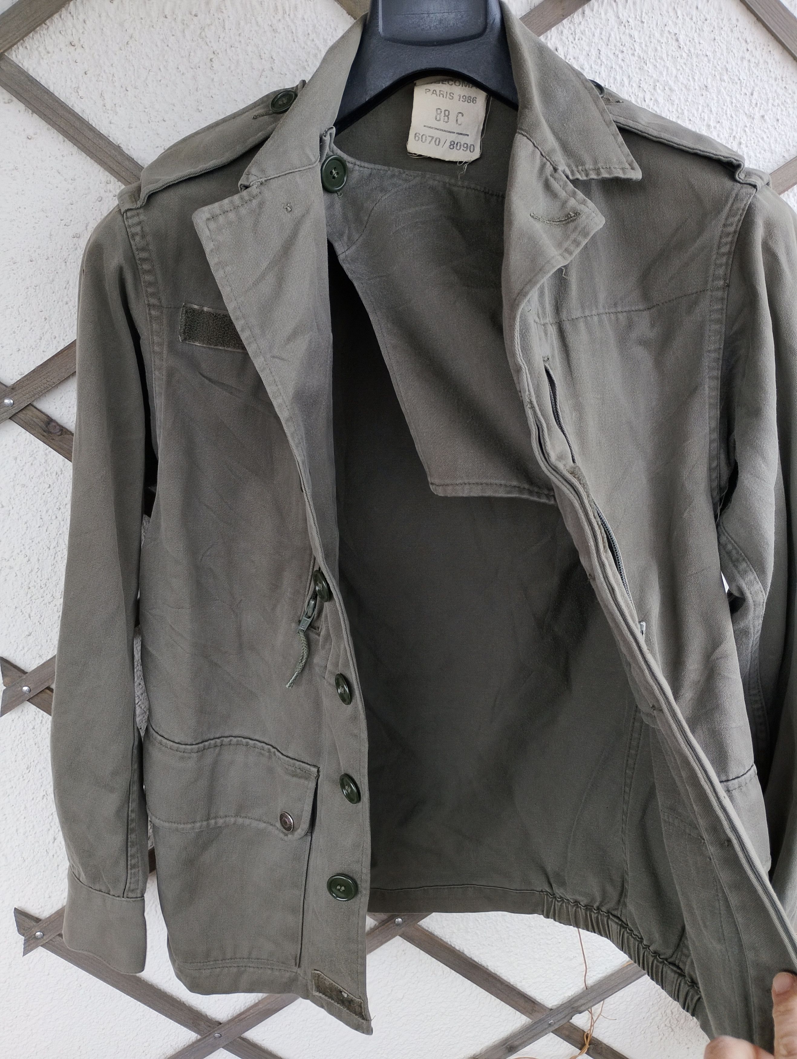 Vintage Army French Military F1 Green Field Ugecoma Paris 86 jacket Size US S / EU 44-46 / 1 - 3 Thumbnail