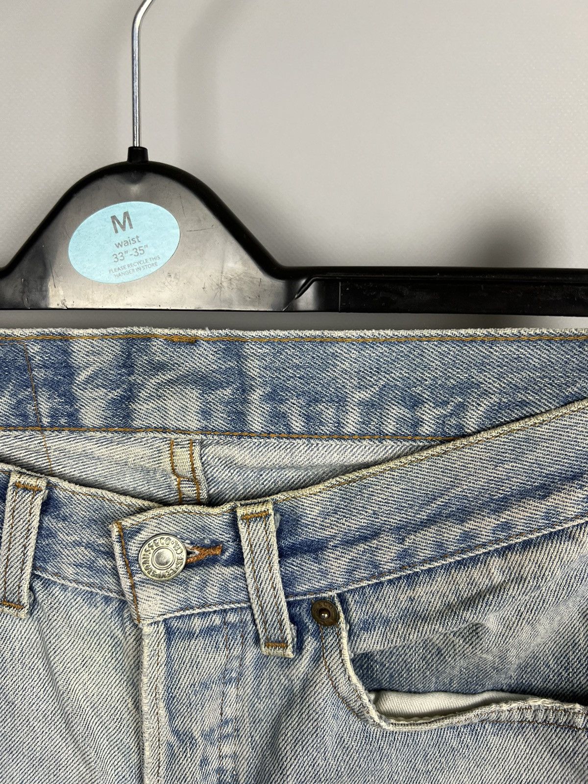 Levi's Vintage patchwork levi's 501 made in France 🇫🇷 denim shorts Size 27" / US 4 / IT 40 - 7 Thumbnail