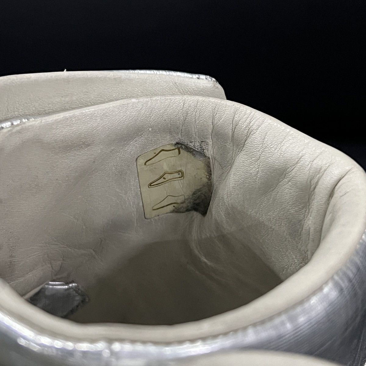 Maison Margiela Maison Margiela “Future” Liquid Silver High-Top Sneakers Size US 7 / EU 40 - 20 Thumbnail