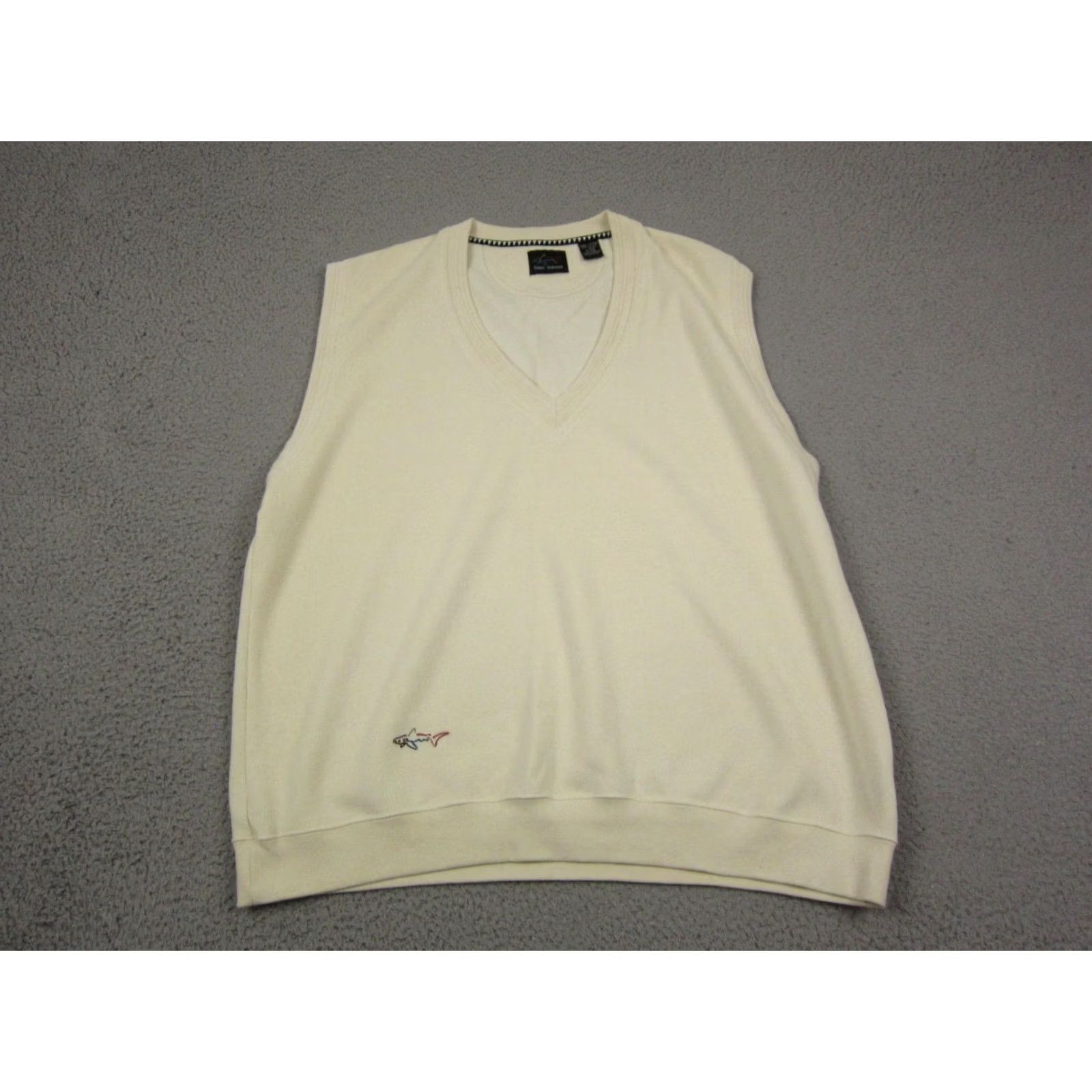 Vintage VINTAGE Greg Norman Vest Mens 2XL XXL Creme Cotton Golf Knit V-Neck Size US XXL / EU 58 / 5 - 2 Thumbnail