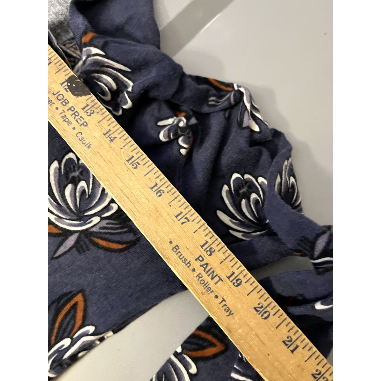Loft Vintage LOFT Womens Sweater Tunic V-Neck Long Sleeve Floral Knit Size M Blue Size M / US 6-8 / IT 42-44 - 5 Thumbnail