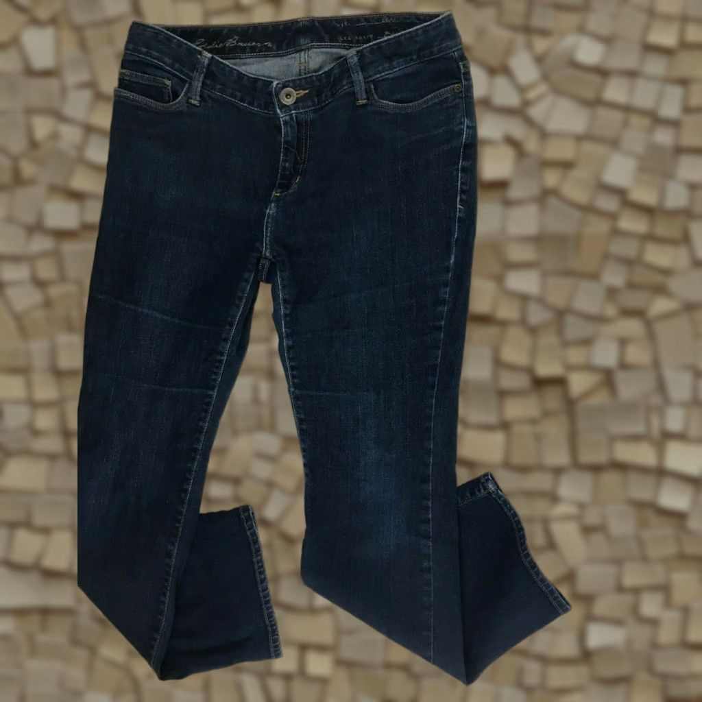 Denime Cialey Dyed Jeans Women's Size 10S Denim Barely Bootcut Classic Fit Dark Wash Pants Shoes? Size 24" / US 00 / IT 34 - 1 Thumbnail