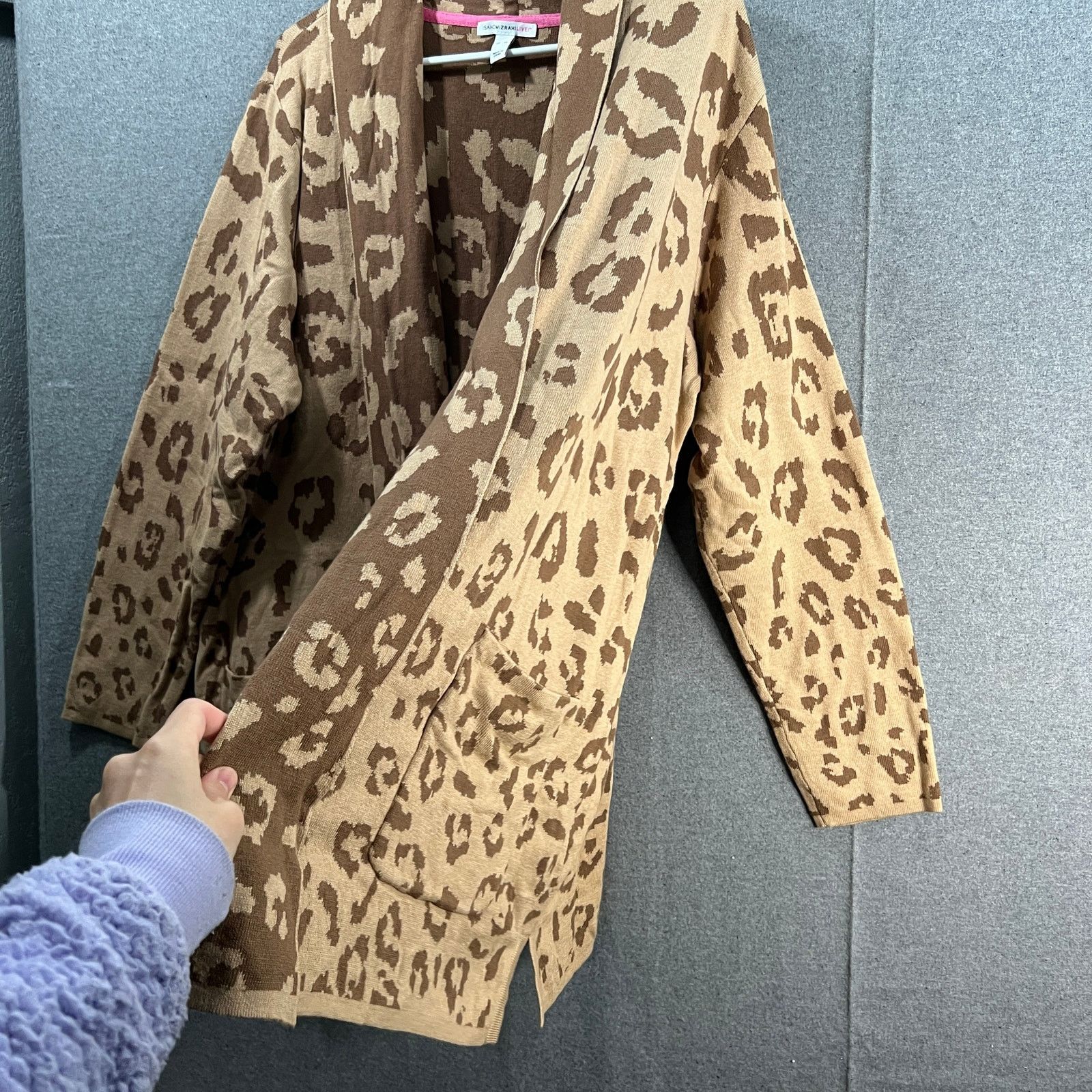 Isaac Mizrahi Isaac Mizrahi Live! Jacquard Shawl Collar Sweater Cardigan Size XL / US 12-14 / IT 48-50 - 3 Thumbnail