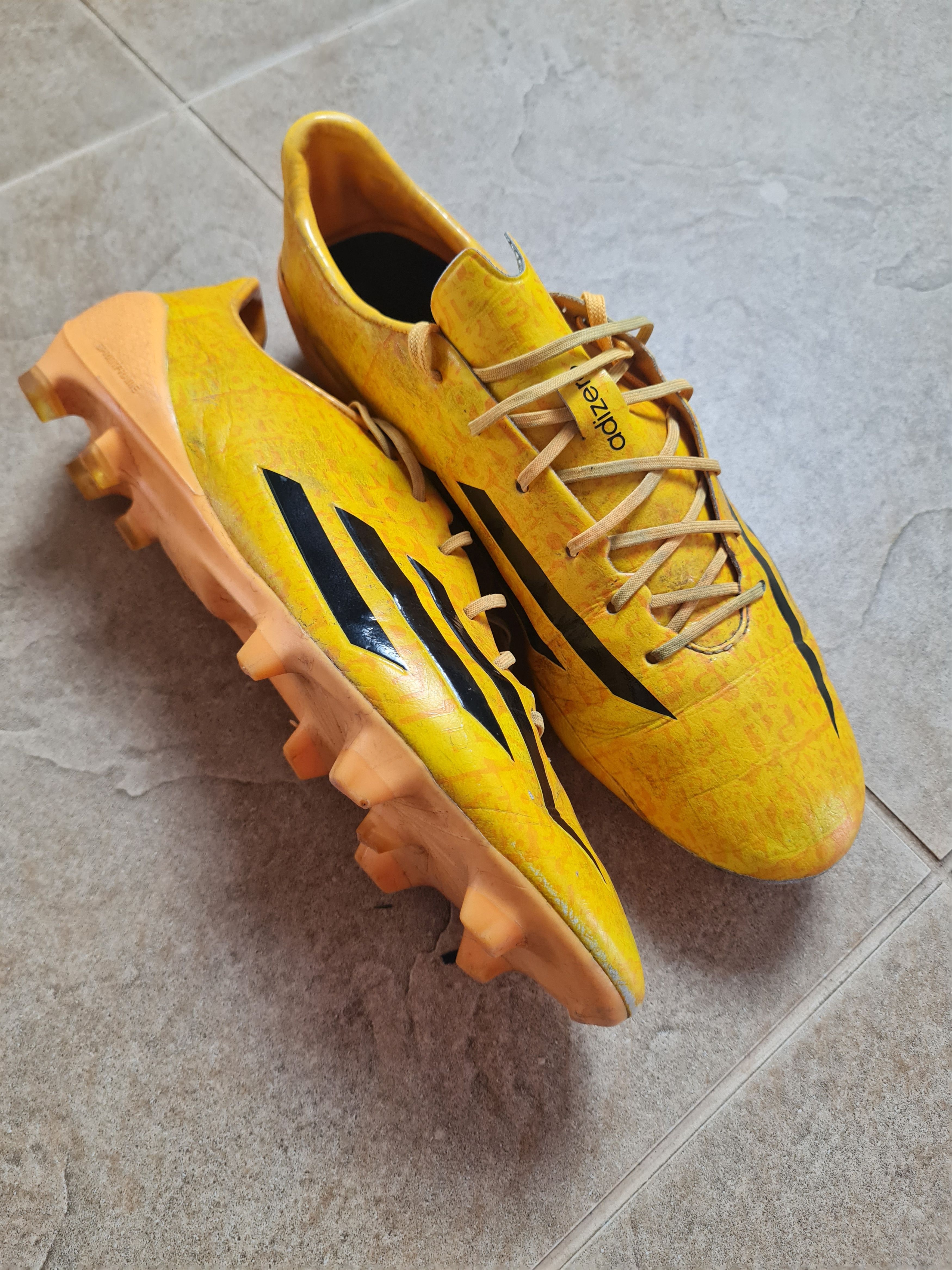 Adidas Adidas F50 adiZero TRX FG Soccer Cleats Solid Gold Messi Size US 9.5 / EU 42-43 - 5 Thumbnail