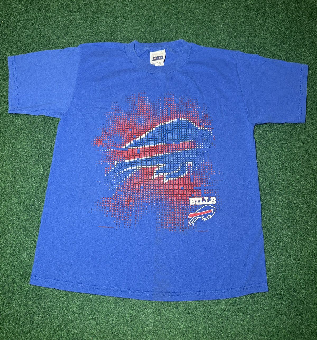 NFL × Vintage Vintage 90s Y2K Buffalo Bills Big Graphic Lrg Blue T Shirt Size US L / EU 52-54 / 3 - 1 Thumbnail