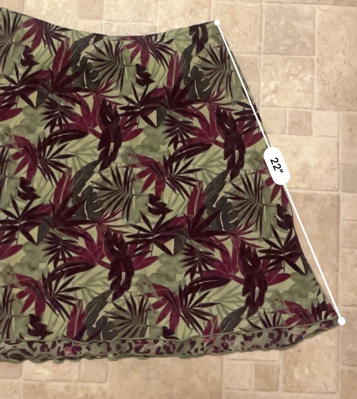 Vintage Women’s Cute Floral Spring Summer Skirt Size 24" / US 00 / IT 34 - 4 Thumbnail