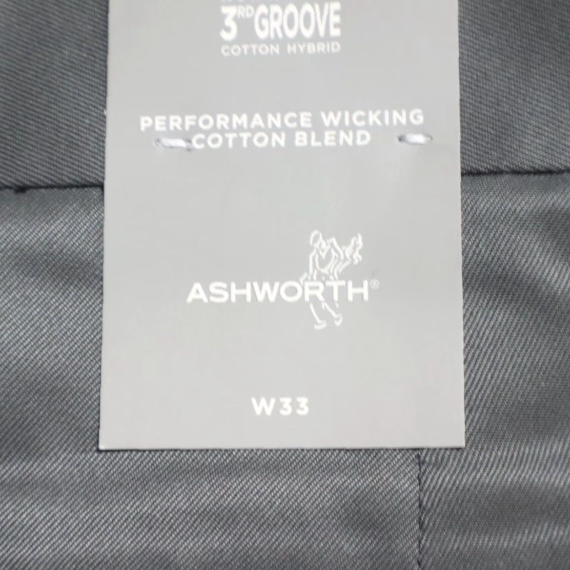 Vintage Ashworth 3rd Groove Cotton Blend Woven Golf Pants Gray Men 33 Size US 33 - 5 Thumbnail