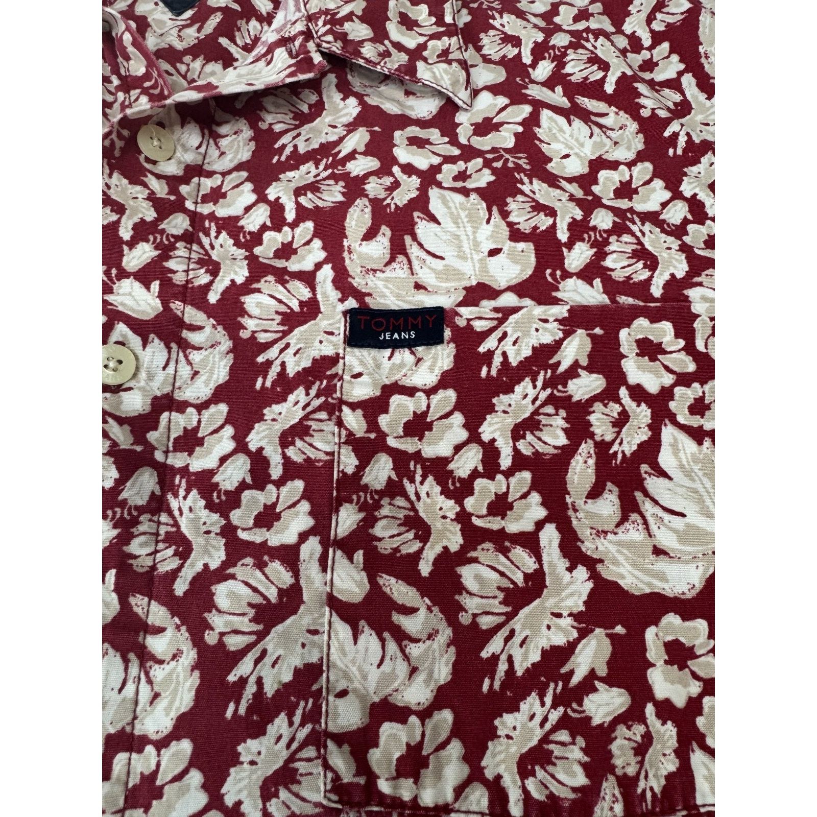 Tommy Hilfiger Y2K Vintage Tommy Hilfiger Hawaiian Shirt Button Floral XL Size US XL / EU 56 / 4 - 10 Thumbnail