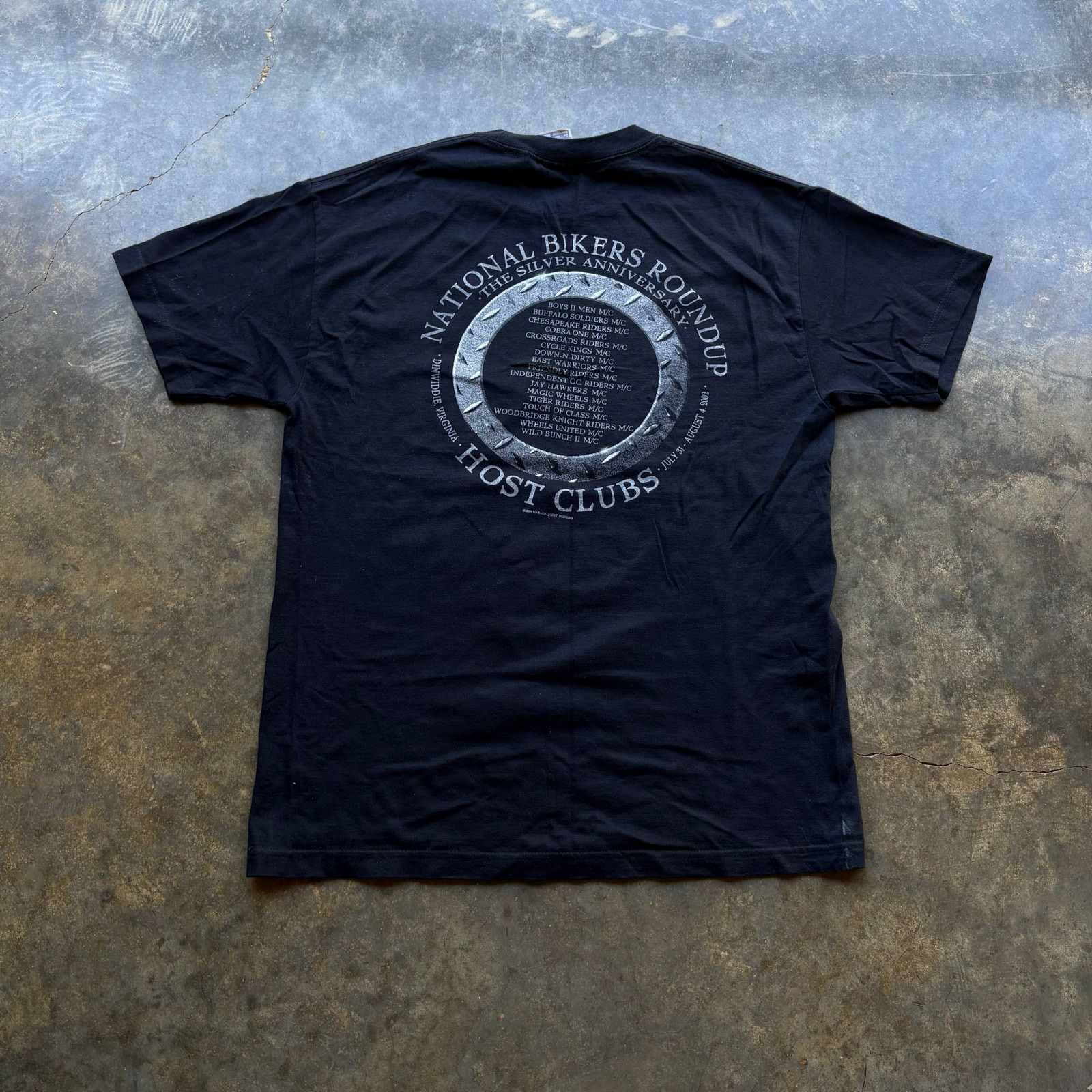 Harley Davidson Vintage 90s Biker Mc Club Harley T-shirt Size US L / EU 52-54 / 3 - 4 Thumbnail