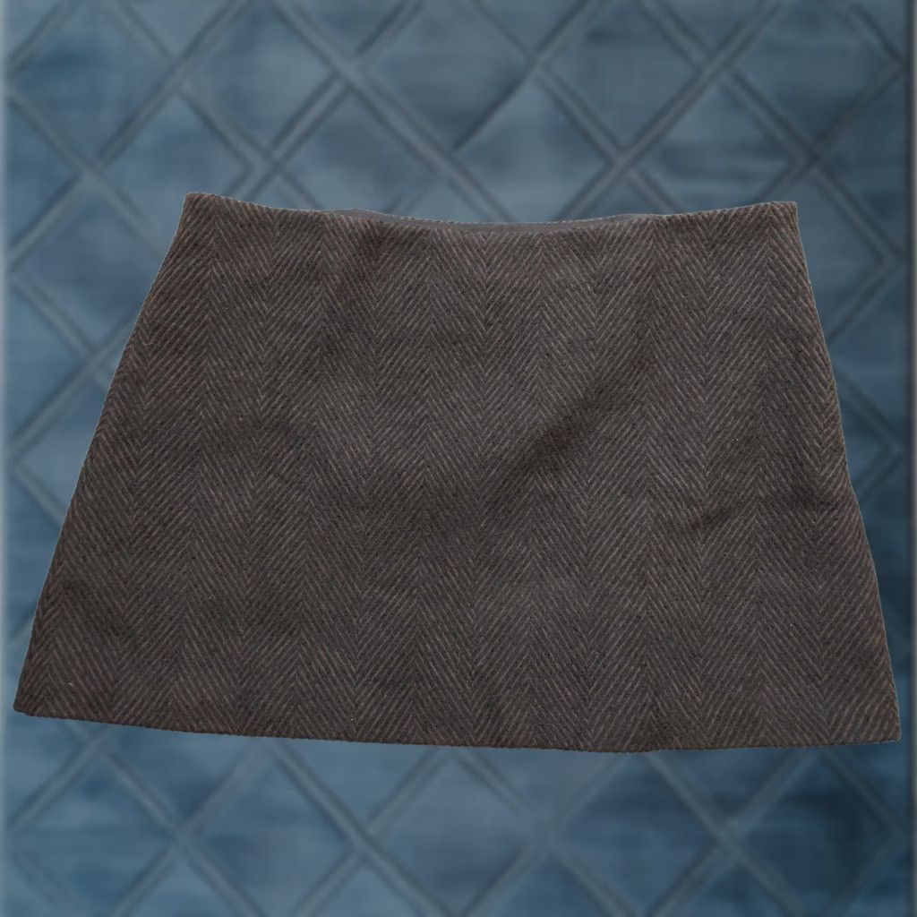 Gap Gap Skirt 20 Brown Herringbone Tweed A Line Short Mini Lined Casual Womens Size 42" / US 20 - 1 Thumbnail