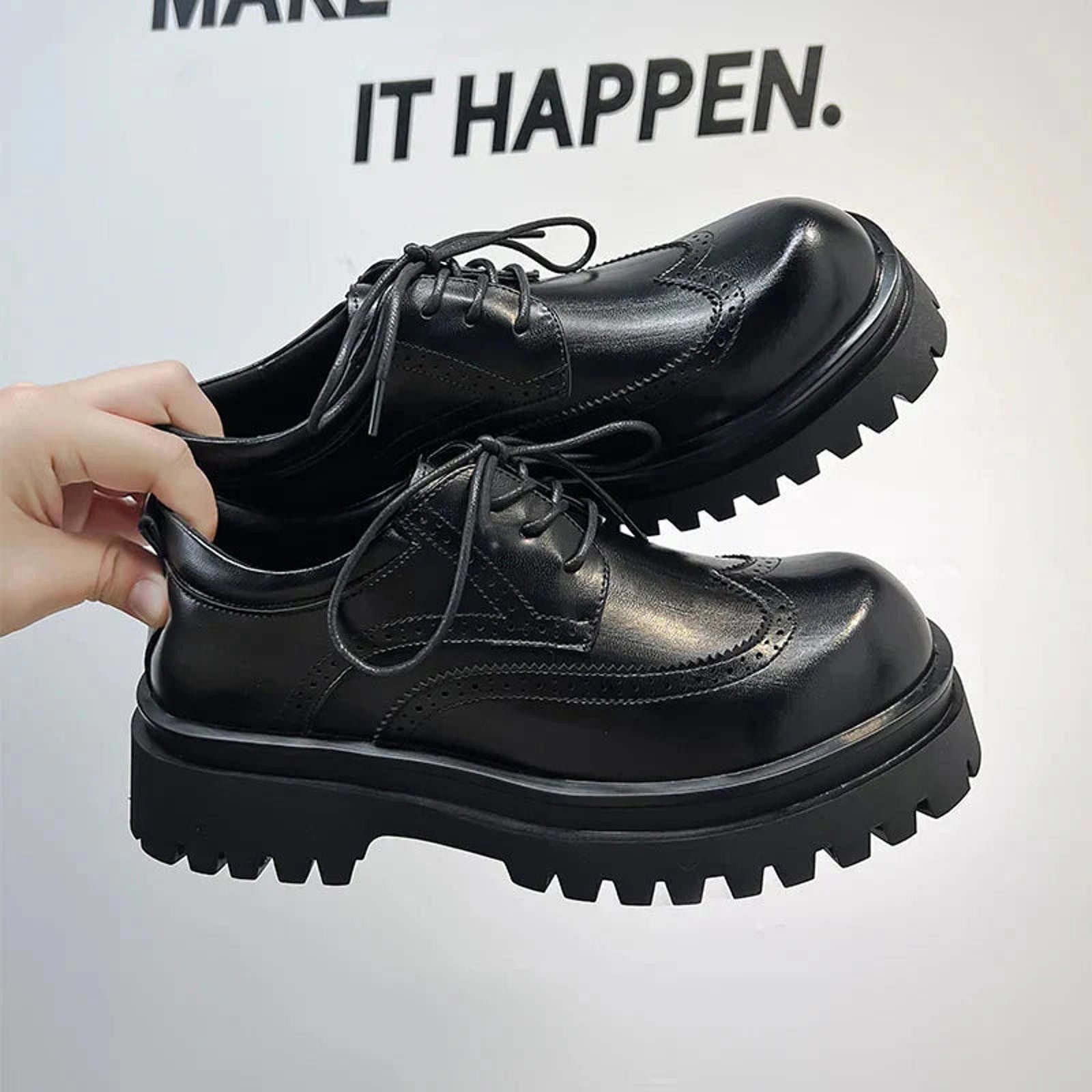Leather Chunky Platform Oxford Brogues Size US 10 / EU 43 - 5 Thumbnail