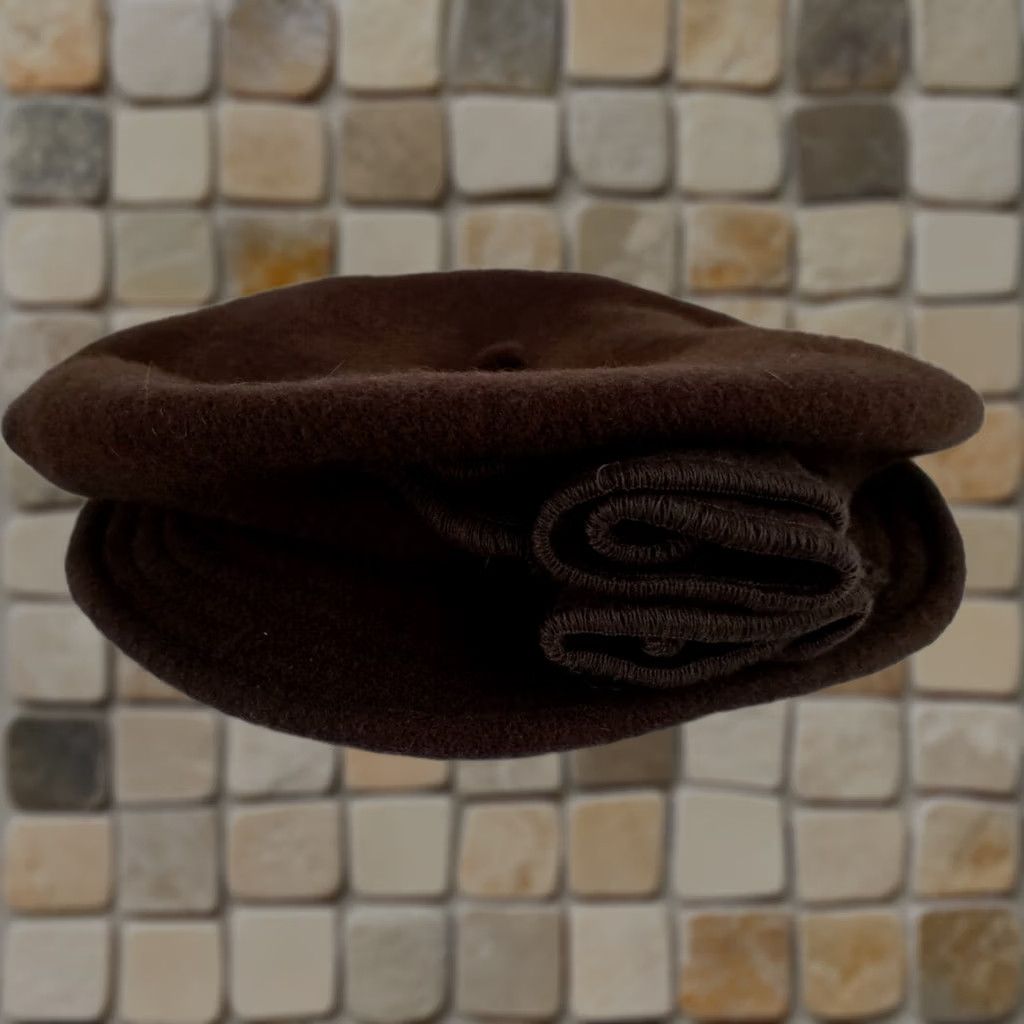 Vintage VINTAGE Toucan Beret Hat Women Brown NWT Hopeless Romantic Sm-Med Adjustable Brown Beret Hat Womens Mist Size ONE SIZE - 1 Thumbnail