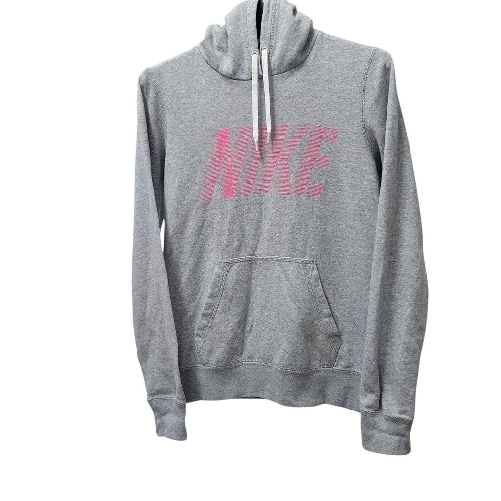 Nike Nike Women's Long-Sleeves Gray Hoodie Sweatshirt Medium Size M / US 6-8 / IT 42-44 - 2 Thumbnail