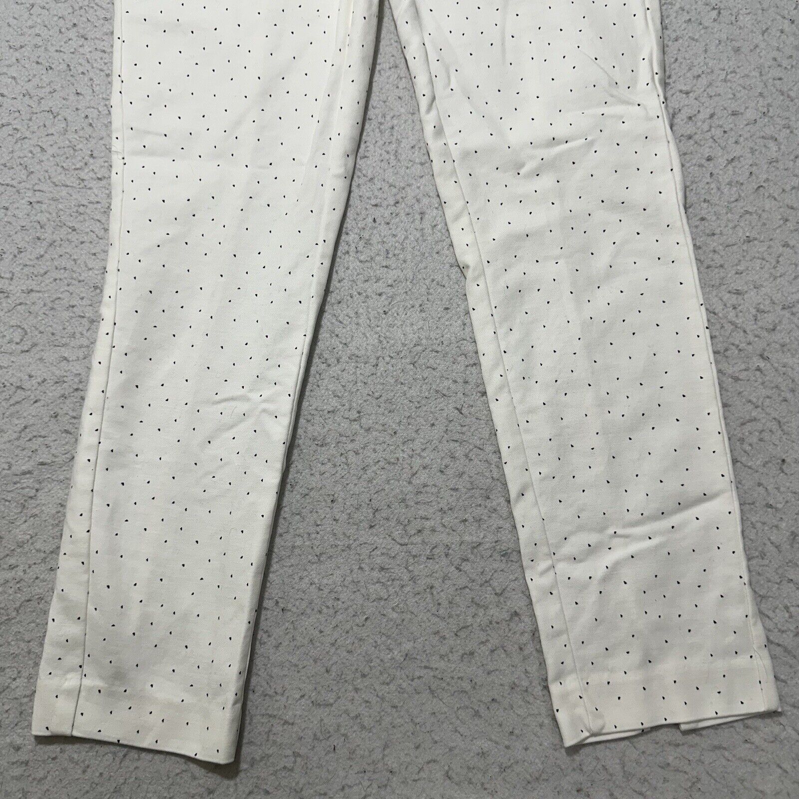 Other A New Day 0 Low Rise White Black Polka Dot Chino Pants Size 25" / US 0 / IT 36 - 3 Thumbnail