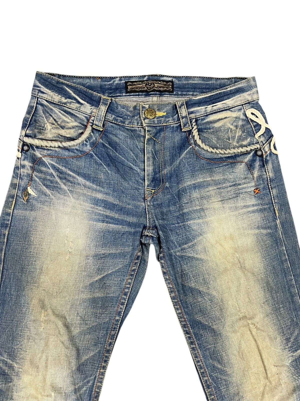 If Six Was Nine Flared Stonewash Jeans Size US 35 - 9 Thumbnail