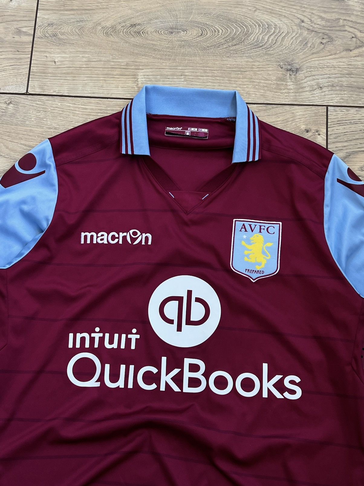 Macron Aston Villa 2014-2015 Home SET Soccer Long Sleeve Jersey Size US M / EU 48-50 / 2 - 12 Thumbnail
