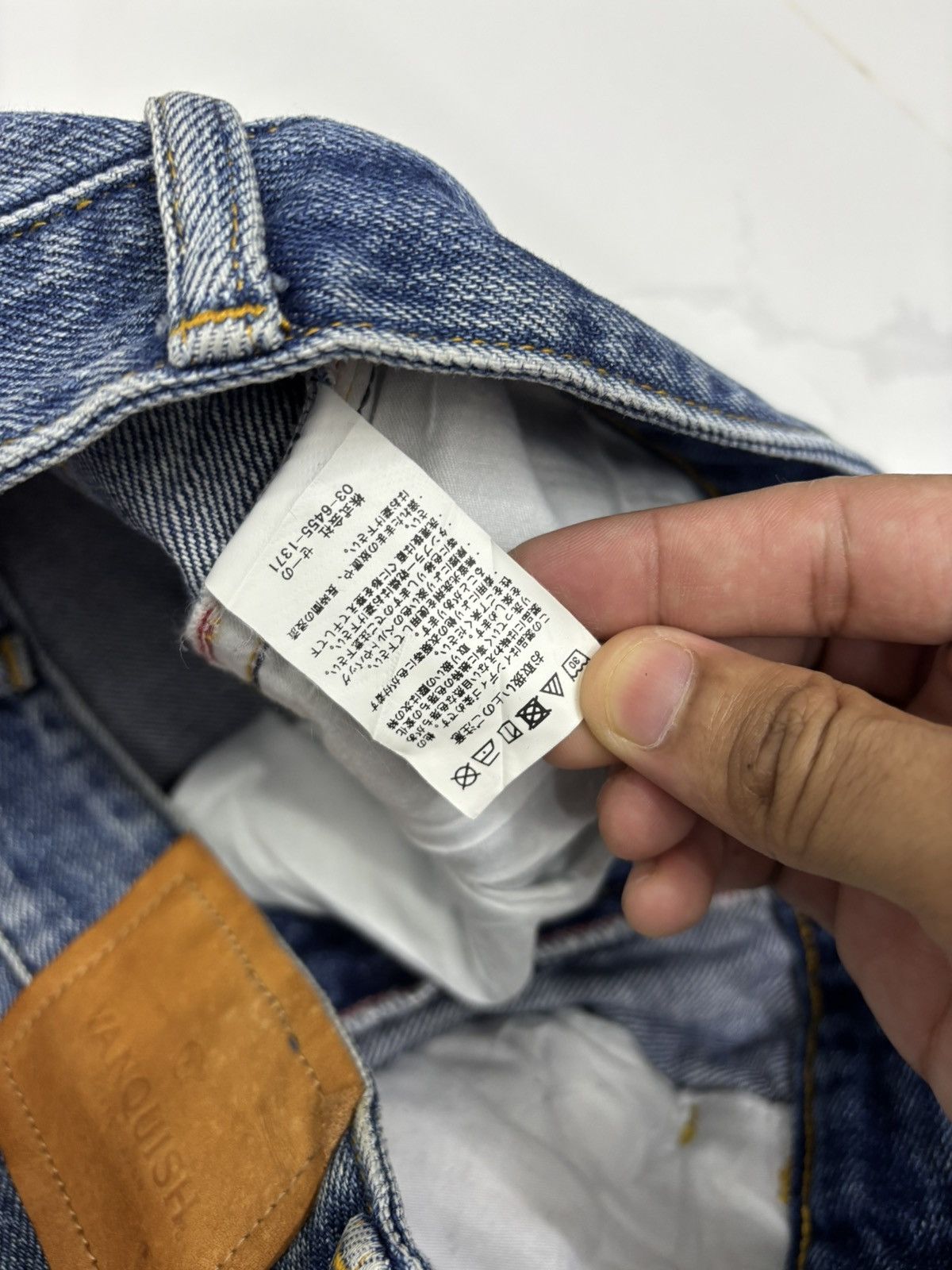 Japanese Brand × Vanquish Vintage Vanquish Ripped Regular Straight Jeans Size US 31 - 11 Thumbnail
