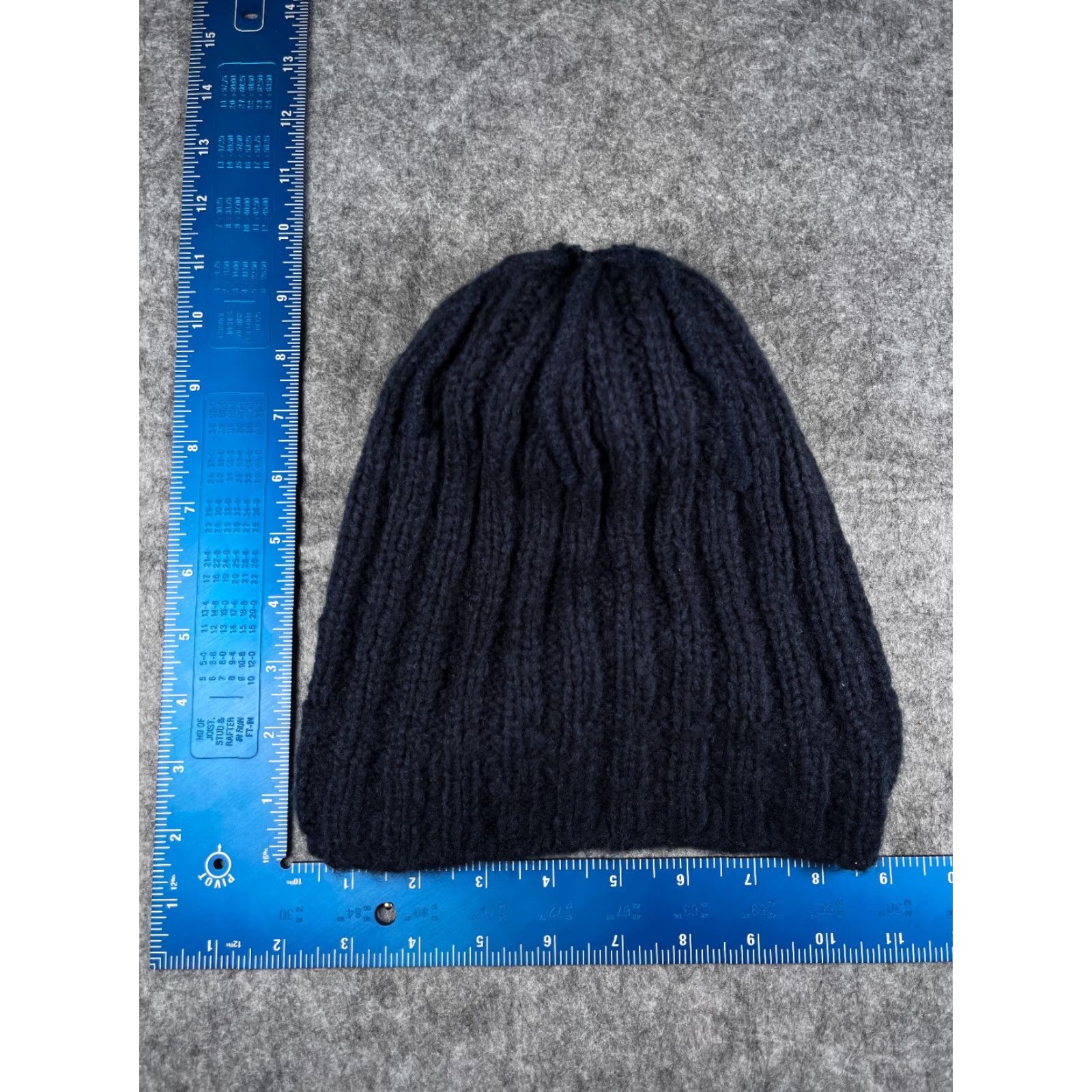 Topshop Topshop Beanie Adult One Size Blue Knit Acrylic Faux Fur Pom Hat Unisex Adults Mens Womens 90s Outdoor Ski Style Size ONE SIZE - 5 Thumbnail