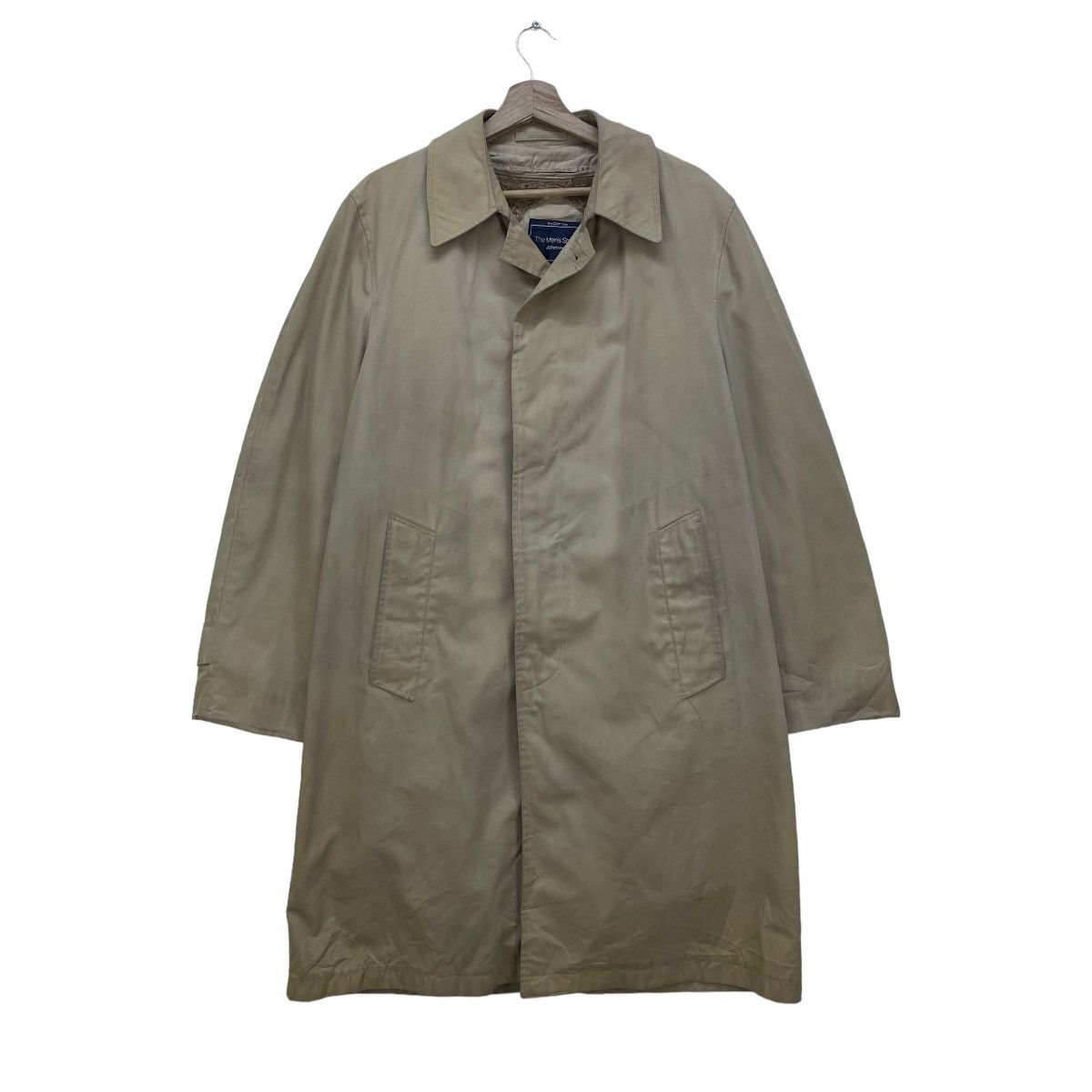 image of Jc Penney x Made In USA Vintage Jc Penny Trench Coat Fur Lining Jacket in Cream, Men's (Size Medium
