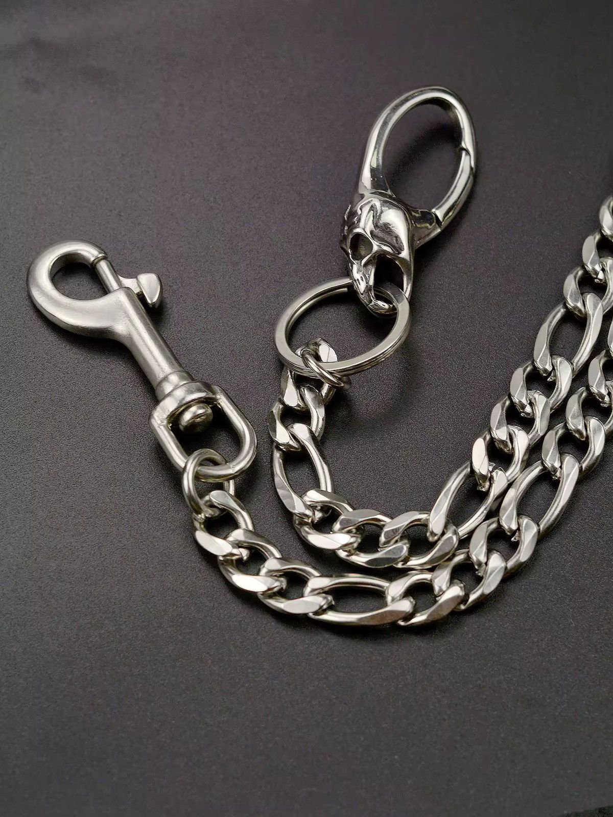 Vintage Skull Trigger Hook Jeans Chain Size ONE SIZE - 2 Thumbnail