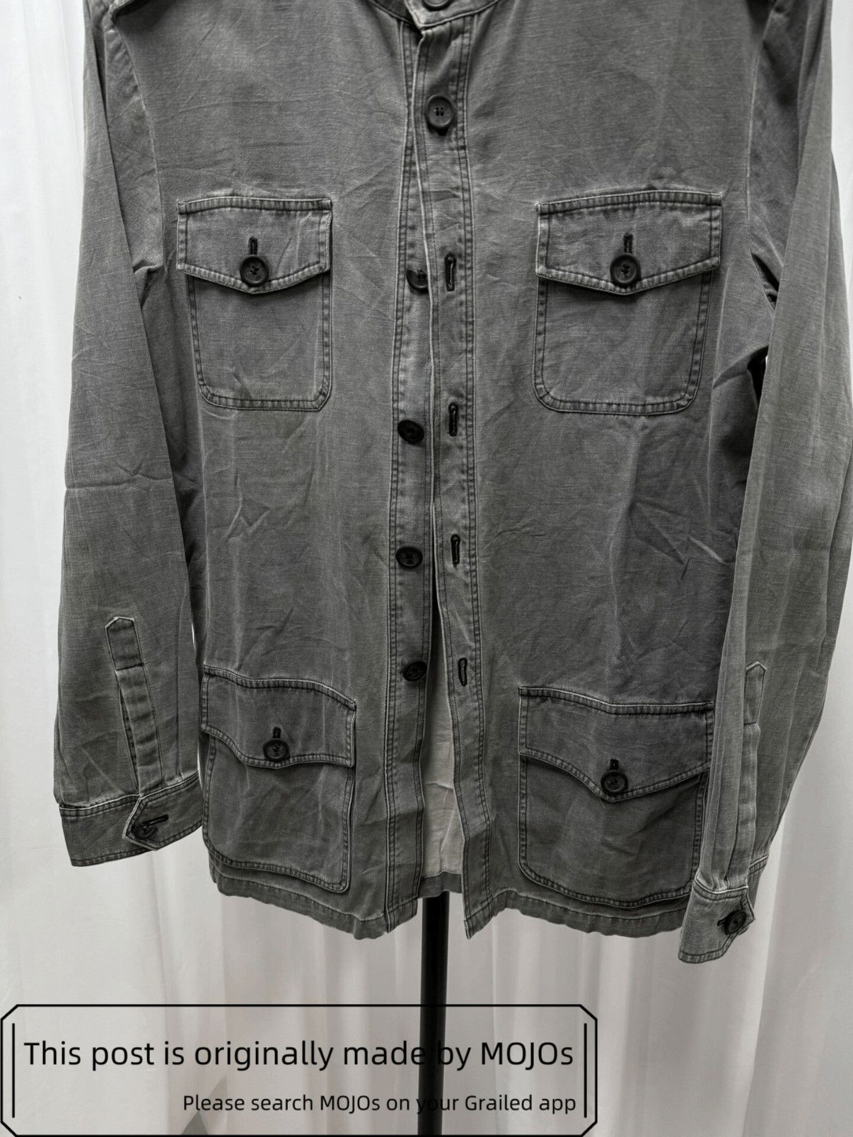 Raf Simons Sz 46 Raf Simons 04SS Distressed Washed Jacket mojos184116 Size US S / EU 44-46 / 1 - 4 Thumbnail