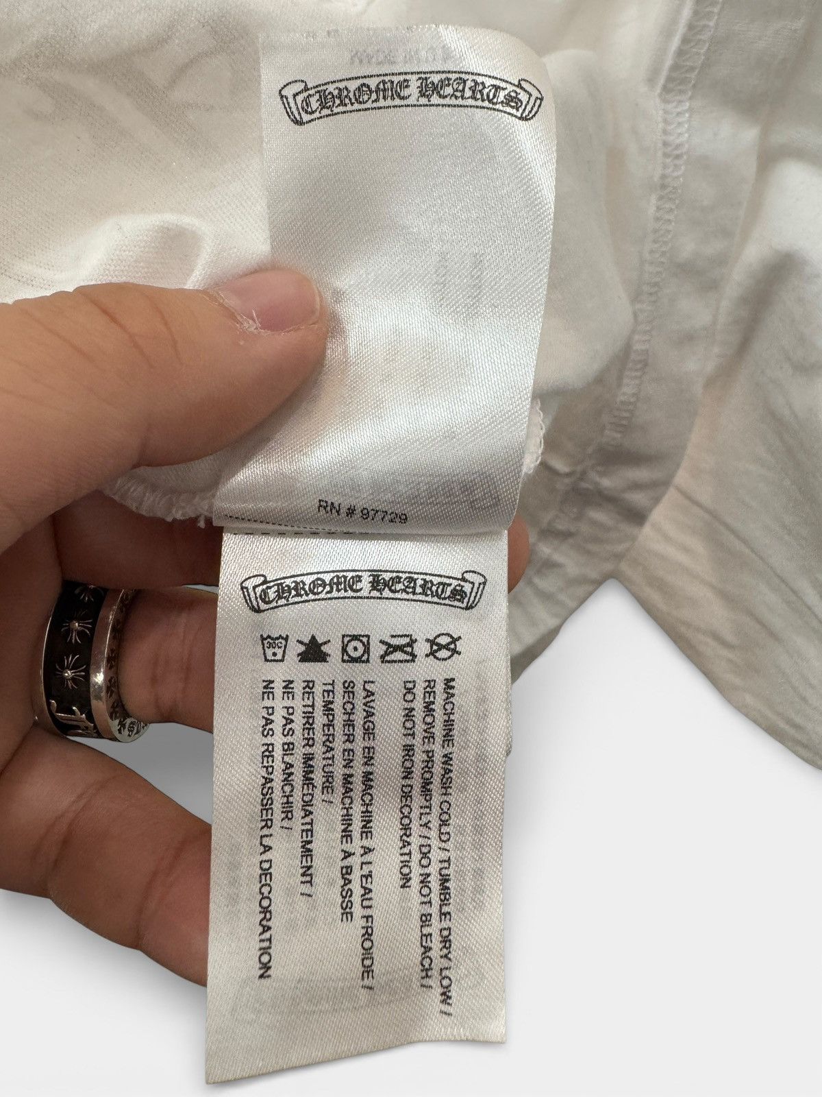 Chrome Hearts Chrome Hearts White Scroll Shirt Size US L / EU 52-54 / 3 - 9 Thumbnail