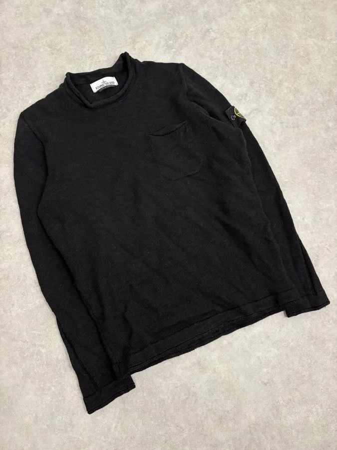 Stone Island 2000s Stone Island Classic Minimalist Black Sweater Size US S / EU 44-46 / 1 - 5 Thumbnail