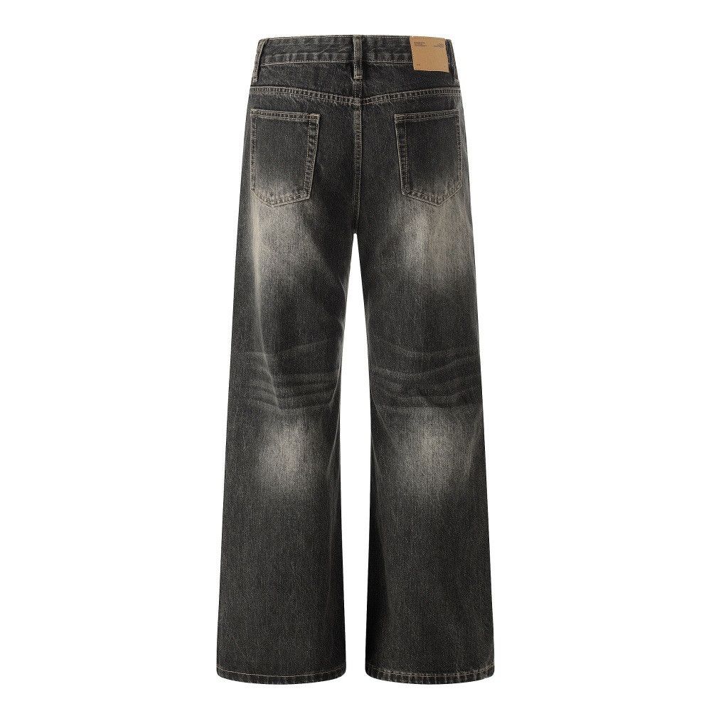 Vintage American high street retro casual washed distressed jeans Size US 32 / EU 48 - 2 Thumbnail