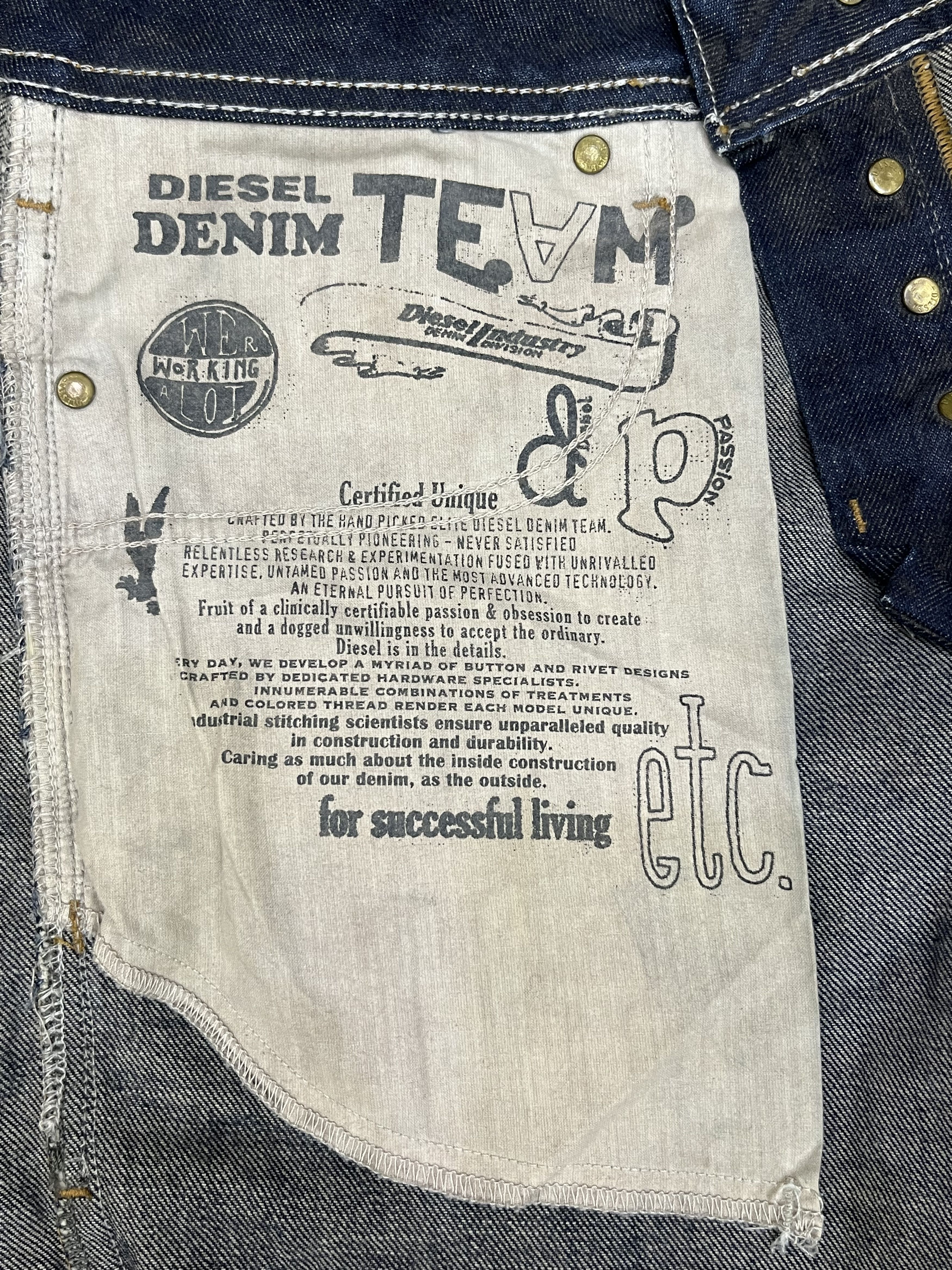 Diesel RARE🔥Vintage DIESEL ZATINY Mud Wash Regular Bootcut Flare💥 Size US 29 - 15 Thumbnail