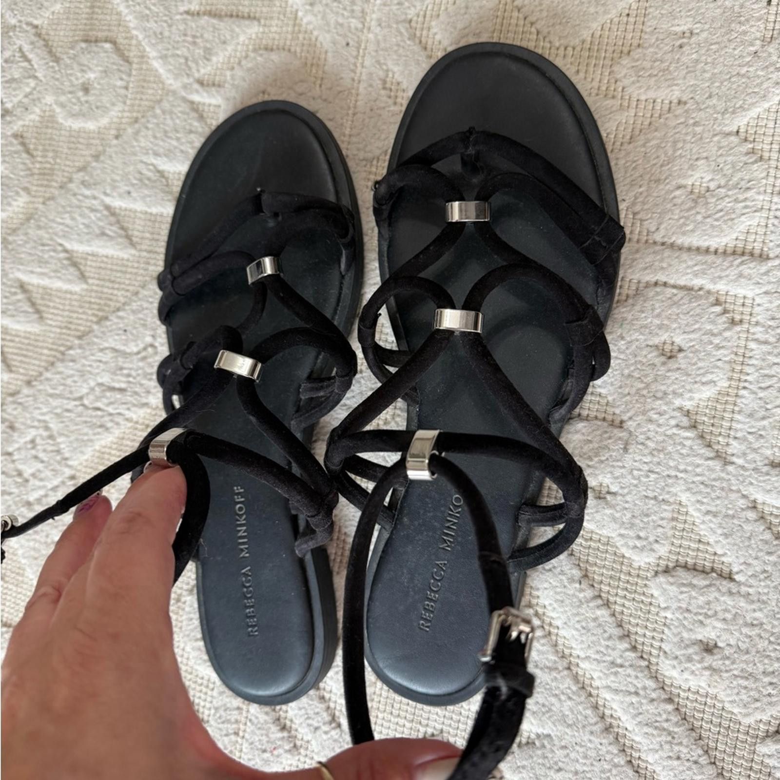 Other Rebecca Minkoff black suede strappy gladiator sandals-size 8 Size US 8 / IT 38 - 2 Thumbnail