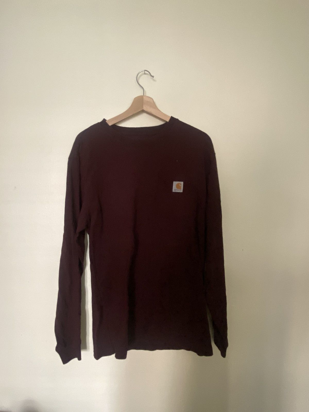 Carhartt Carhartt Long Sleeve T-Shirt Burgundy Size US S / EU 44-46 / 1 - 1 Thumbnail