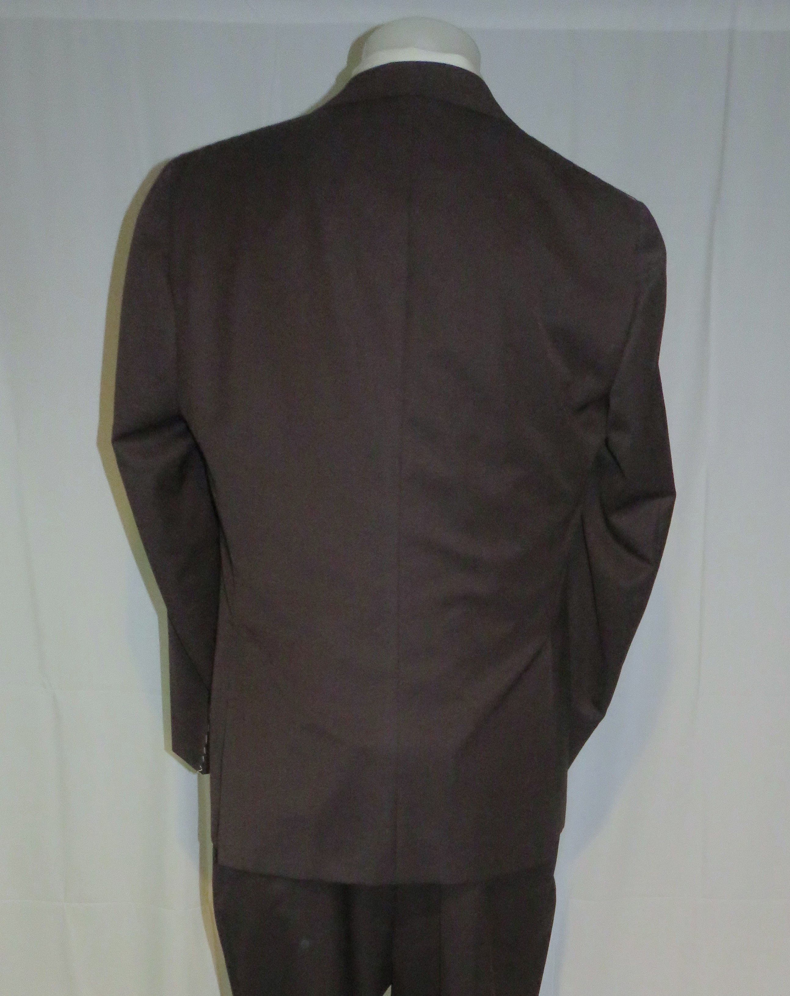 Kiton 14 Micron Super 180 Solid Brown Two Button Suit 48L NWT 8870 Size 48L - 11 Thumbnail