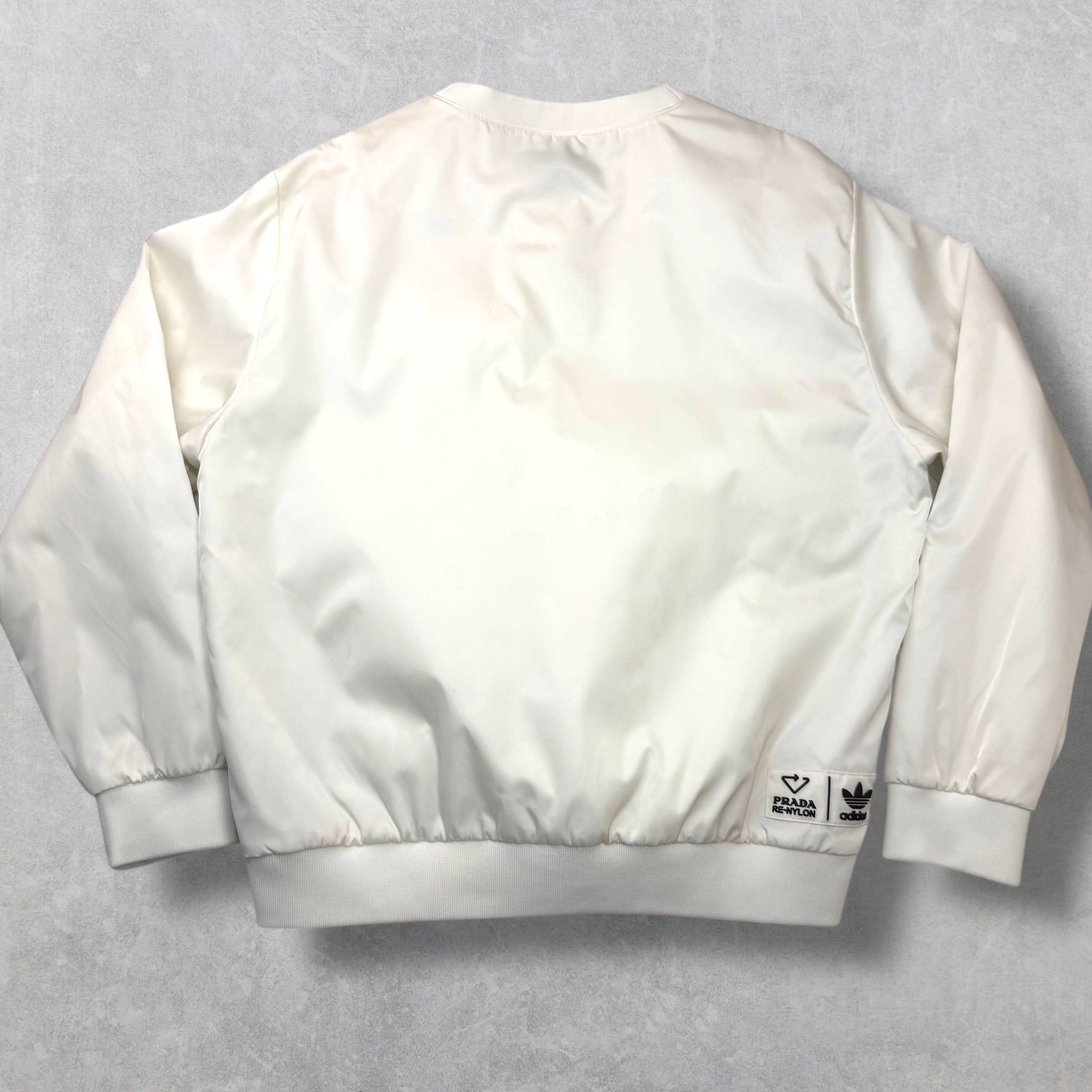 Prada Prada Adidas Re-Nylon White Sweatshirt L Size US L / EU 52-54 / 3 - 3 Thumbnail