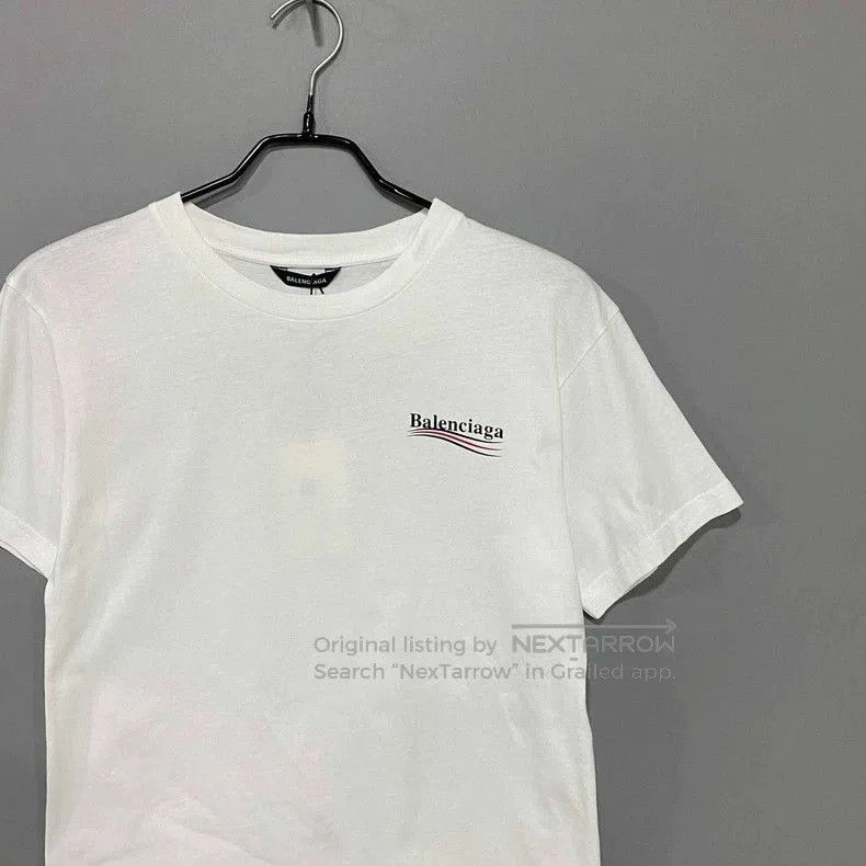 Balenciaga Balenciaga White Coke Short Sleeve Tee. Size US M / EU 48-50 / 2 - 2 Thumbnail