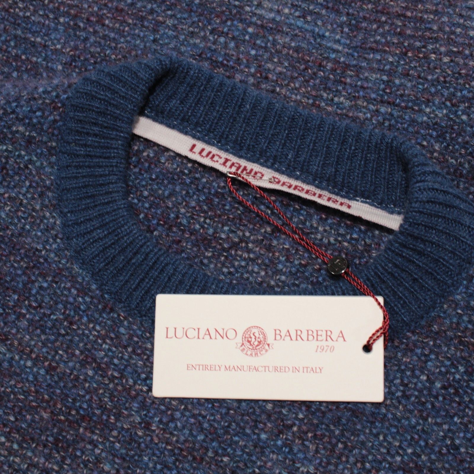 Luciano Barbera Luciano Barbera Sweater Size US M in Blue Size US M / EU 48-50 / 2 - 1 Thumbnail