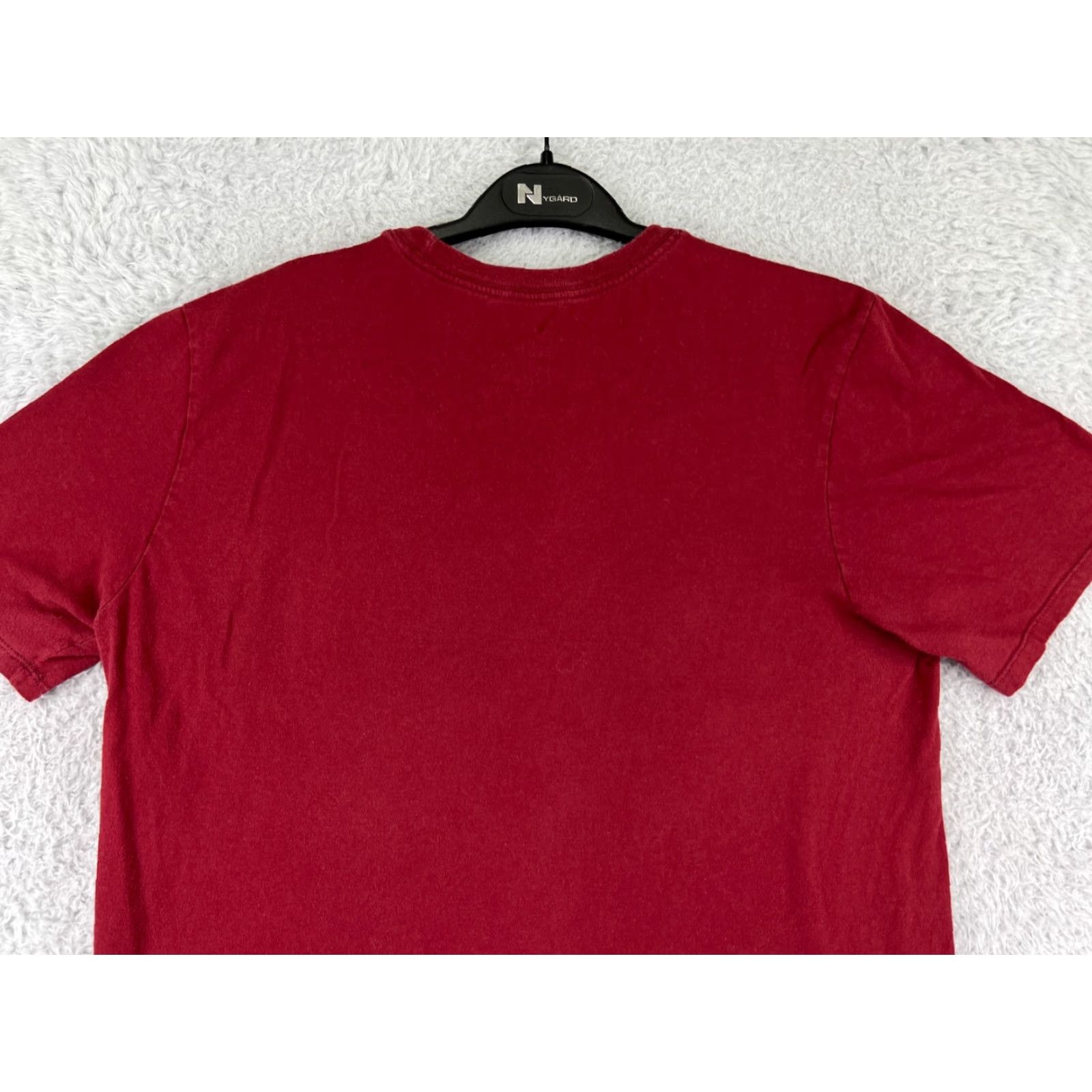 Nike Nike Shirt Mens Medium Red Swoosh Short Sleeve Crew Neck Cotton Blend Athletic - Logo, Outdoor, Sports, Retro - Nike Mens M Red Shirt Size US M / EU 48-50 / 2 - 7 Thumbnail