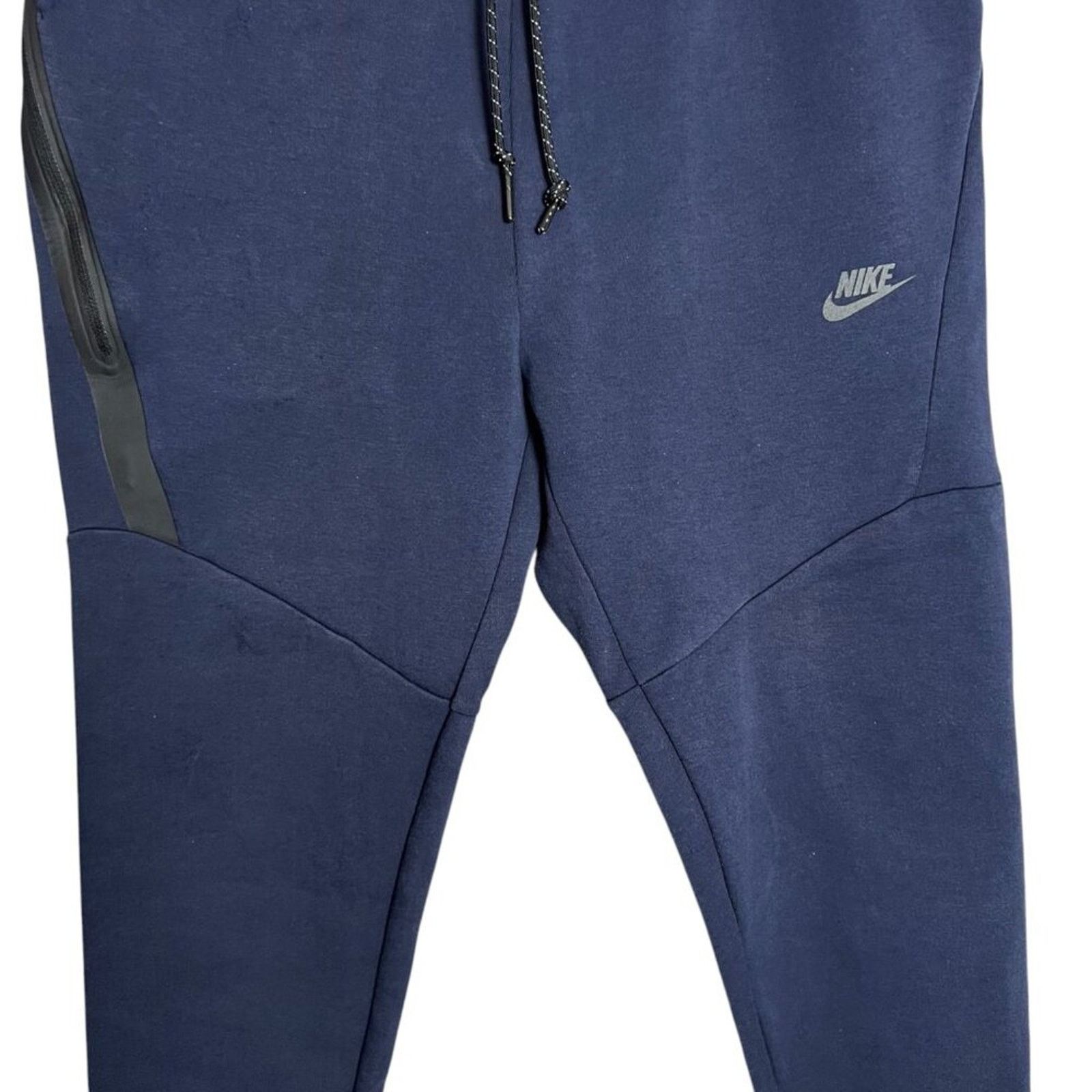 Nike Nike Tech Fleece Jogger Navy Short Cargo Zip Pocket Size L Size US 31 - 12 Thumbnail